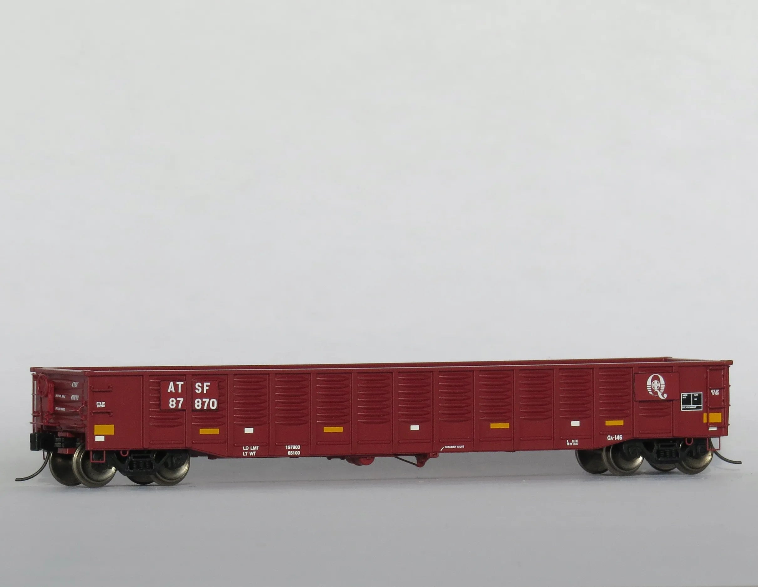 Trainworx 2522516 N Scale, 52' Gondola, Santa Fe #87870