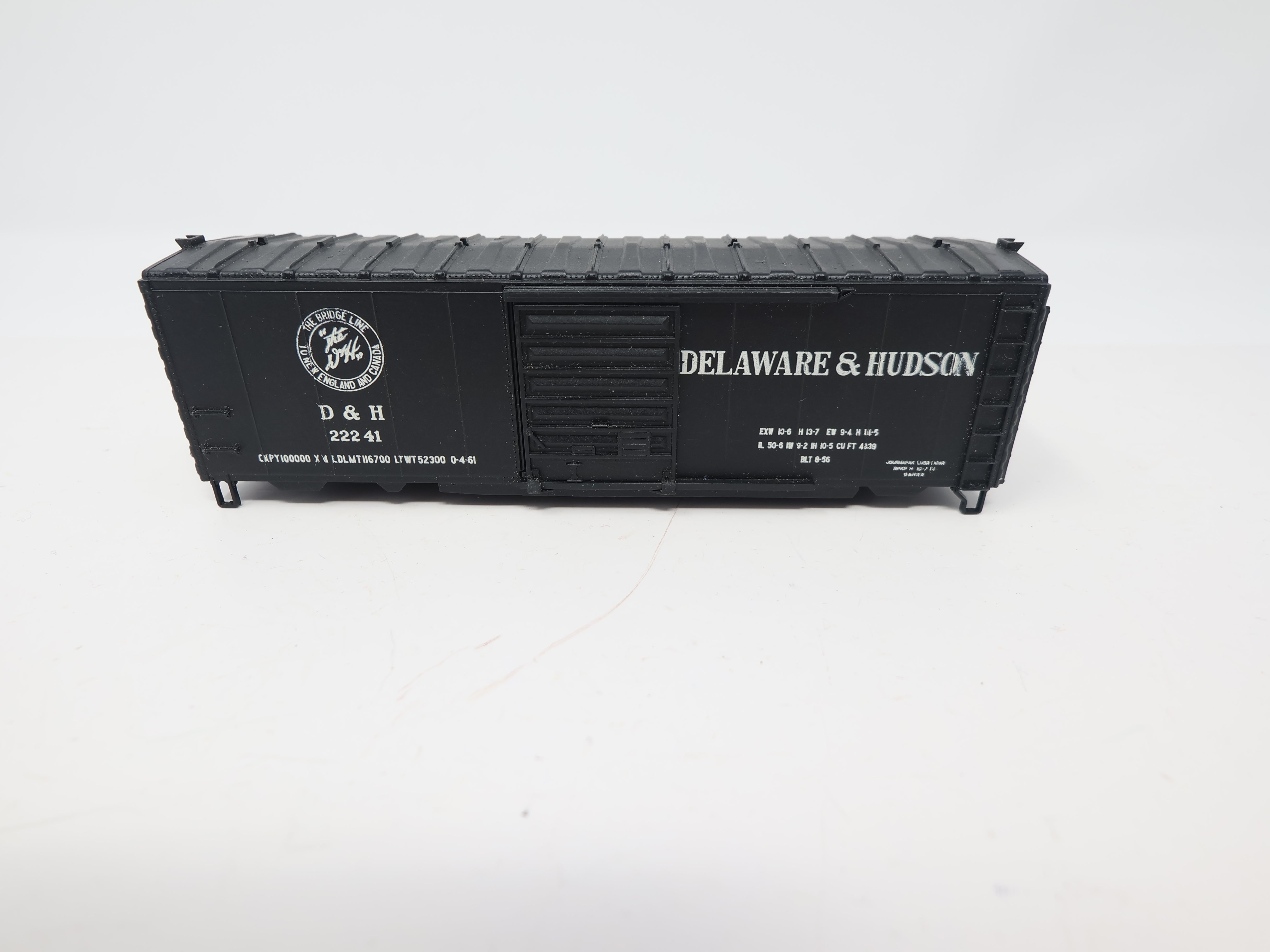 USED AHM HO Scale, 40' Box Car, Delaware and Hudson DH #22241