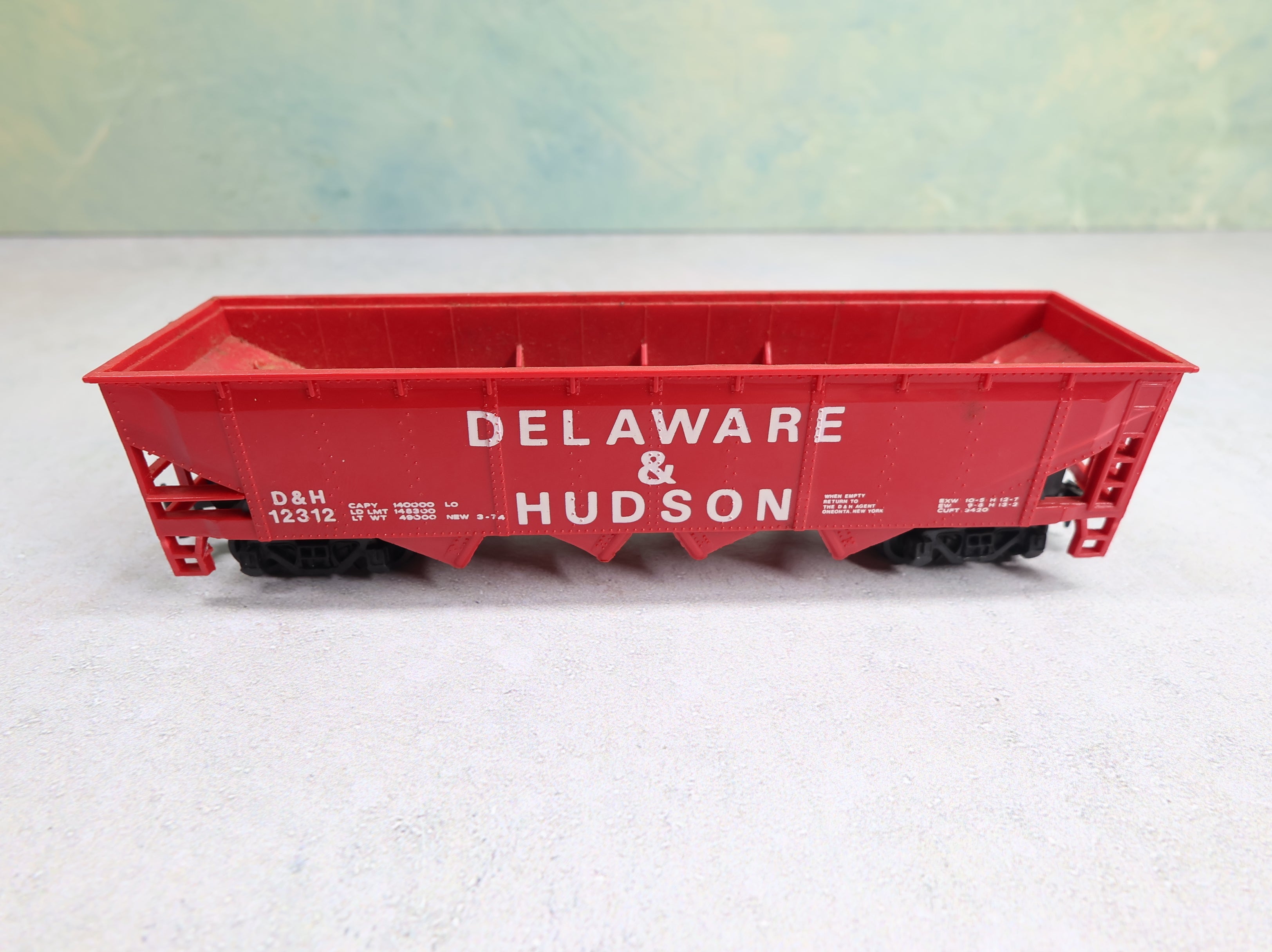 USED Bachmann HO Scale Quad Hopper Delaware and Hudson D&H #12312