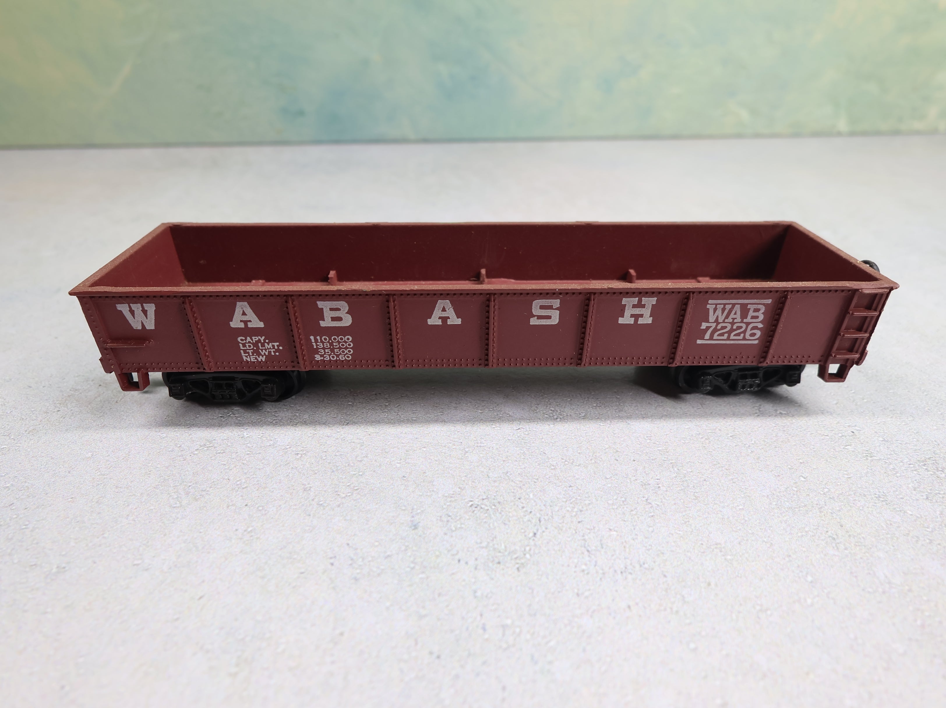 USED Varney HO Scale 40' Gondola Wabash WAB #7226