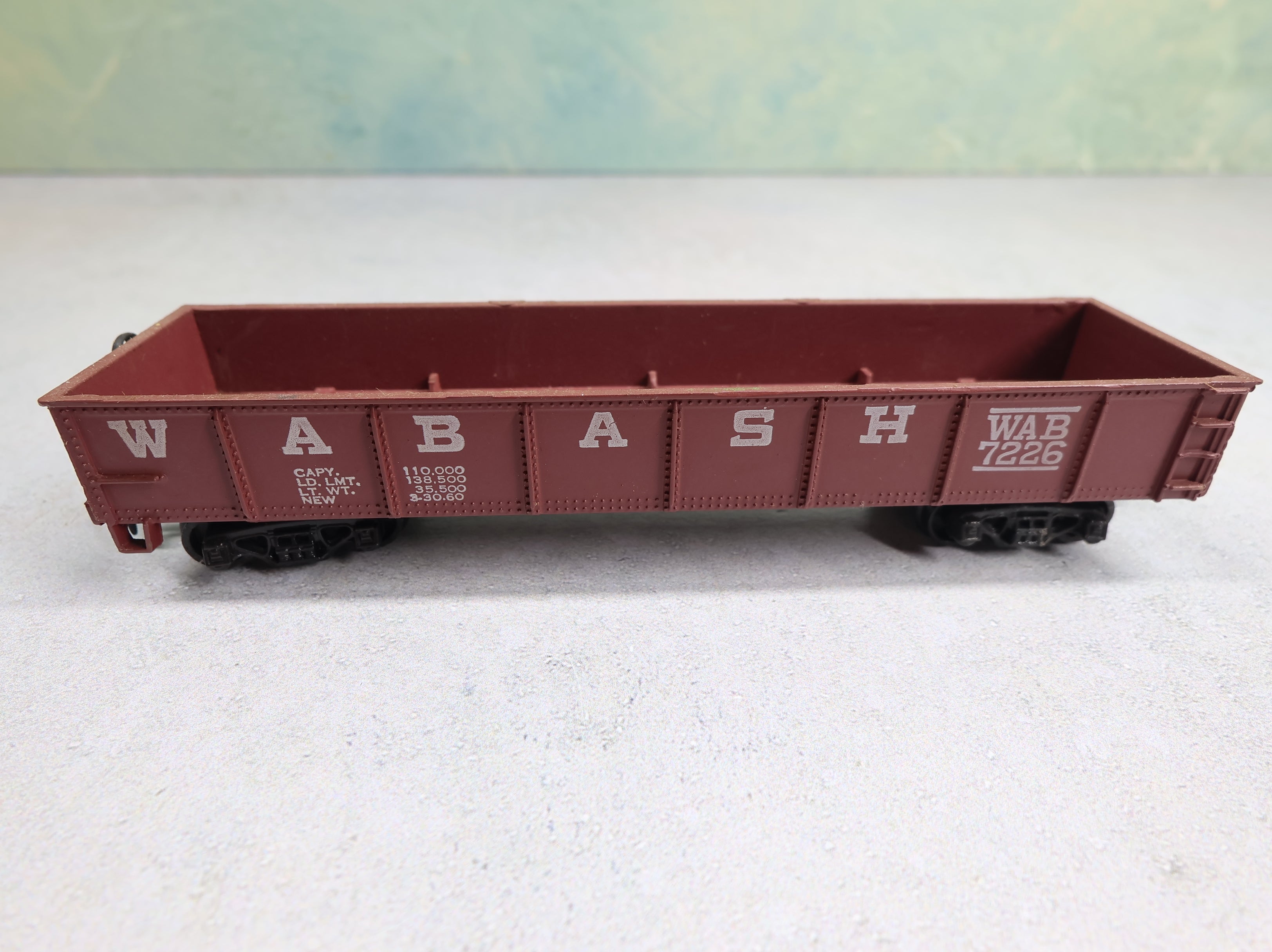 USED Varney HO Scale 40' Gondola Wabash WAB #7226