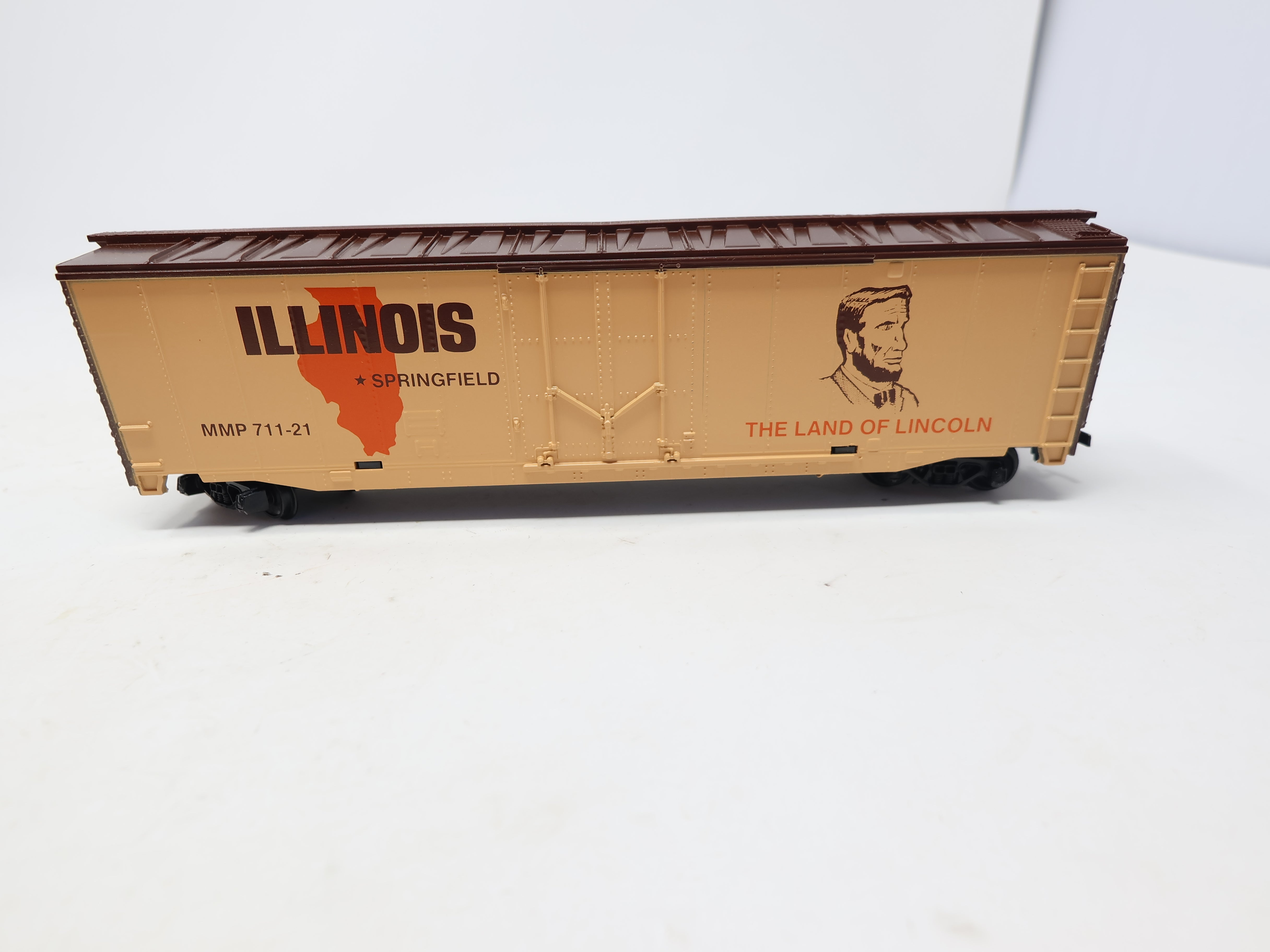 USED Mantua #711-21 HO Scale, State Box Car Illinois