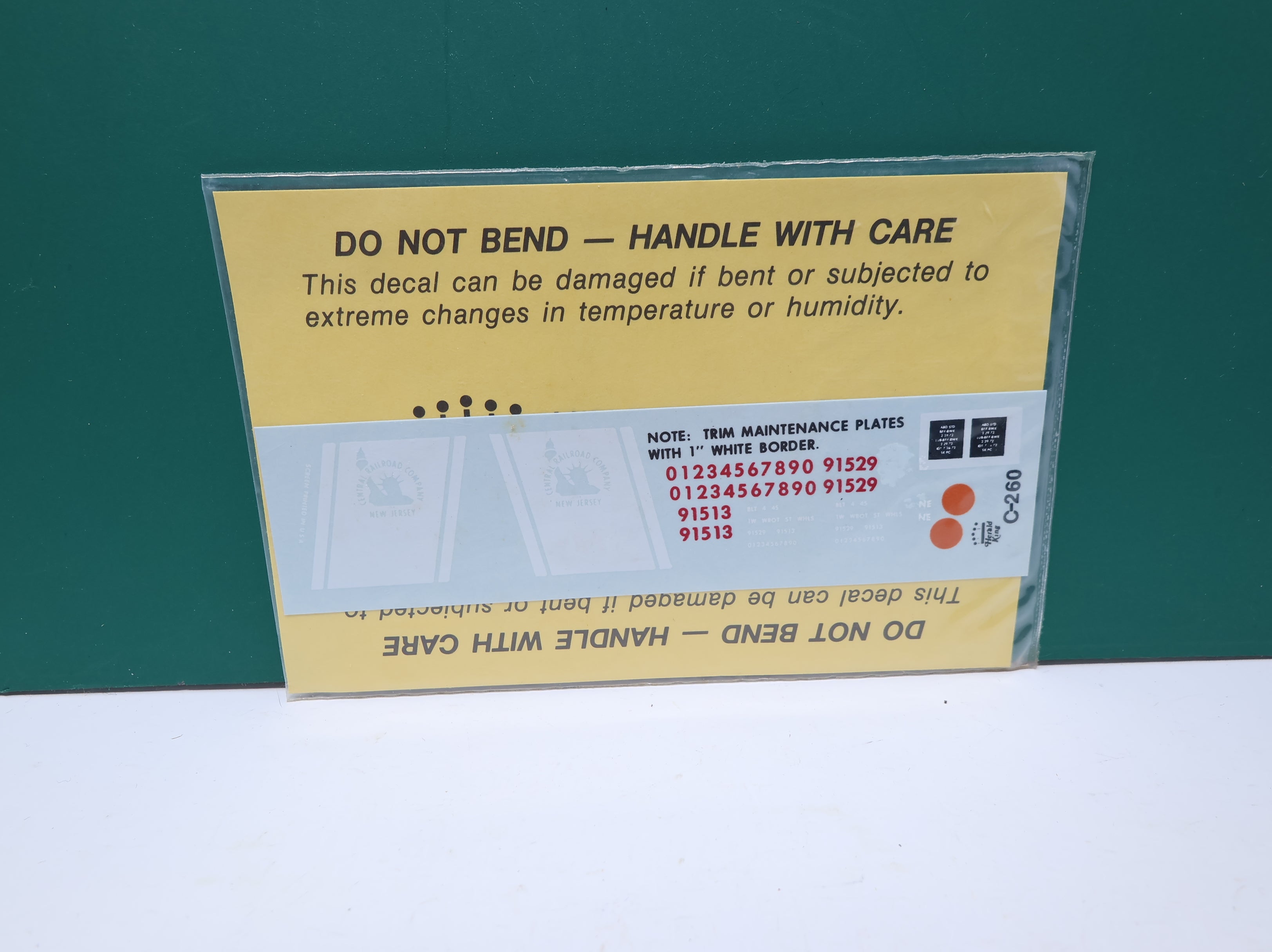 The Herald King C260 HO Scale CNJ Red Caboose 1973 White Lettering & Herald Decals