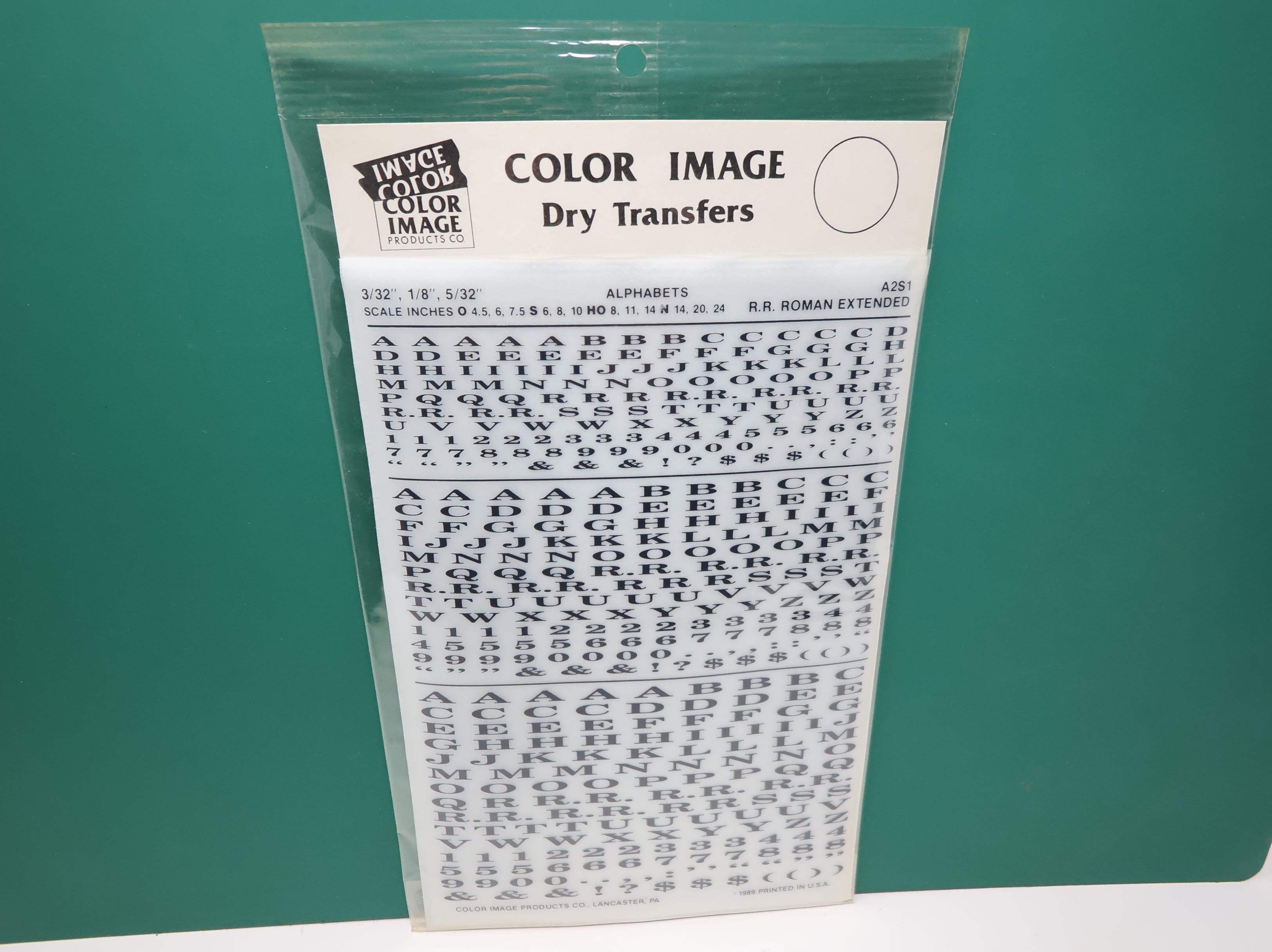Color Image Products A2S1 Multi Scale Railroad Roman Extended Alphabet