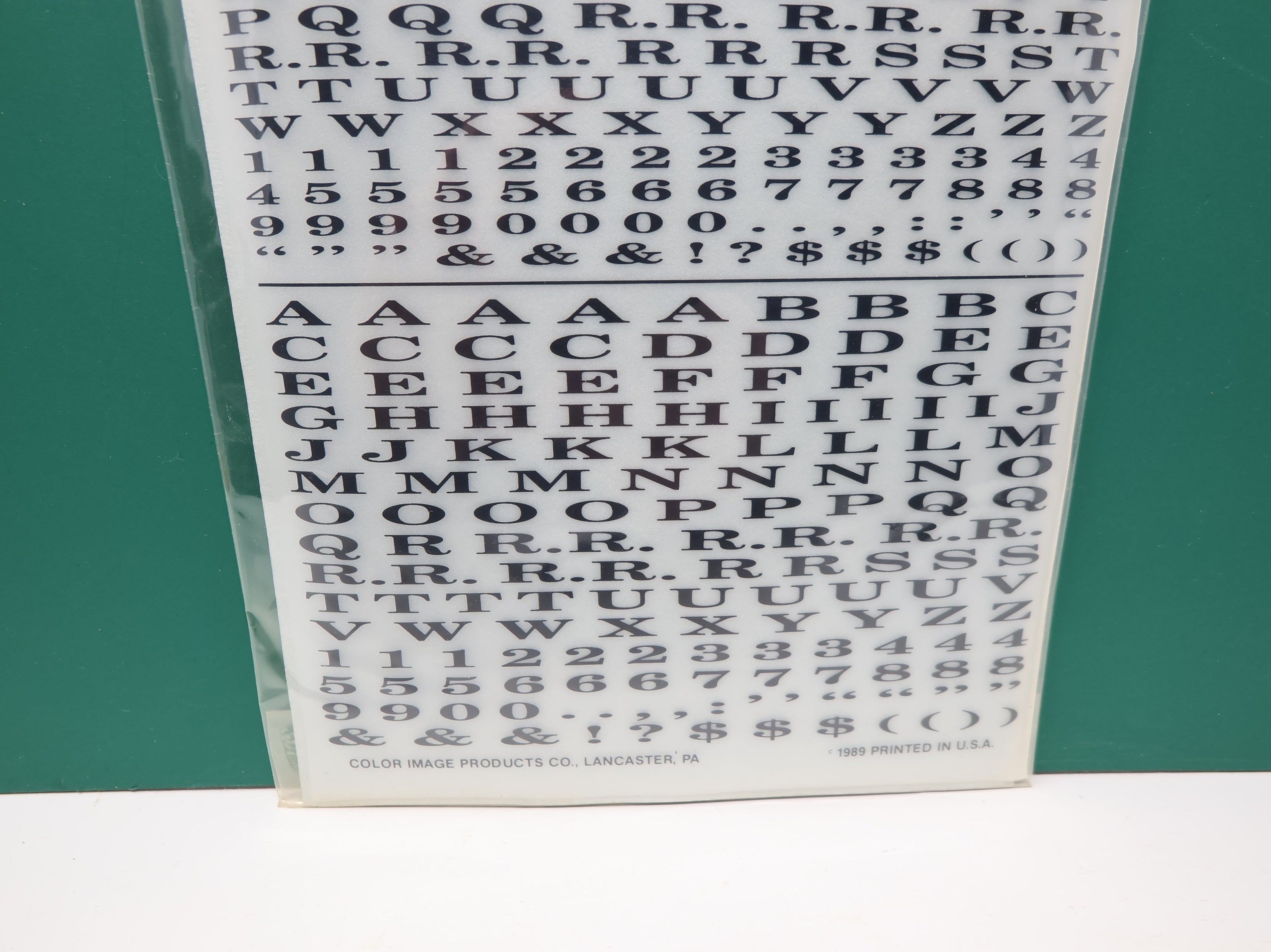 Color Image Products A2S1 Multi Scale Railroad Roman Extended Alphabet