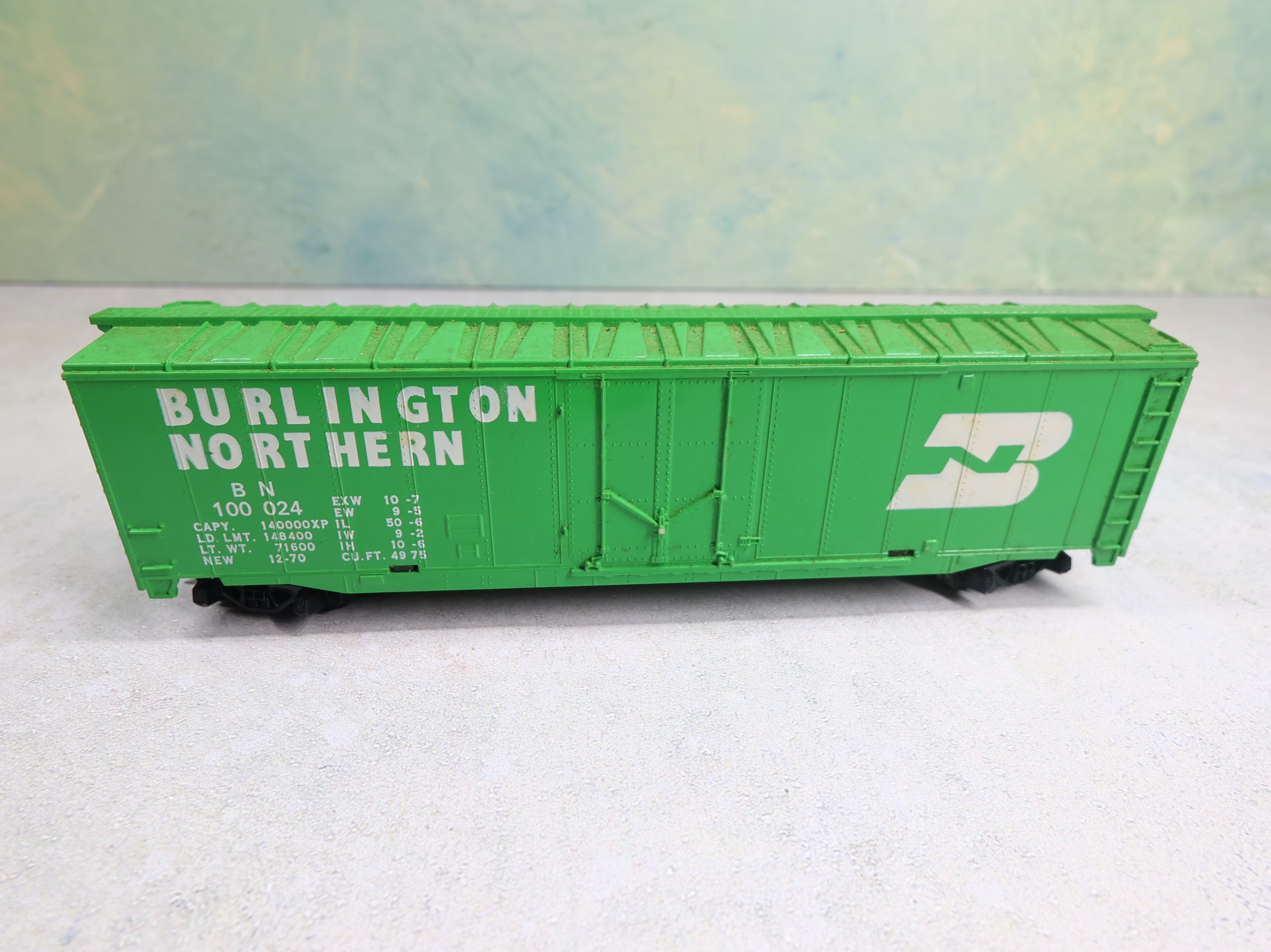 USED Tyco HO Scale 50' Box Car Burlington Northern BN #100024