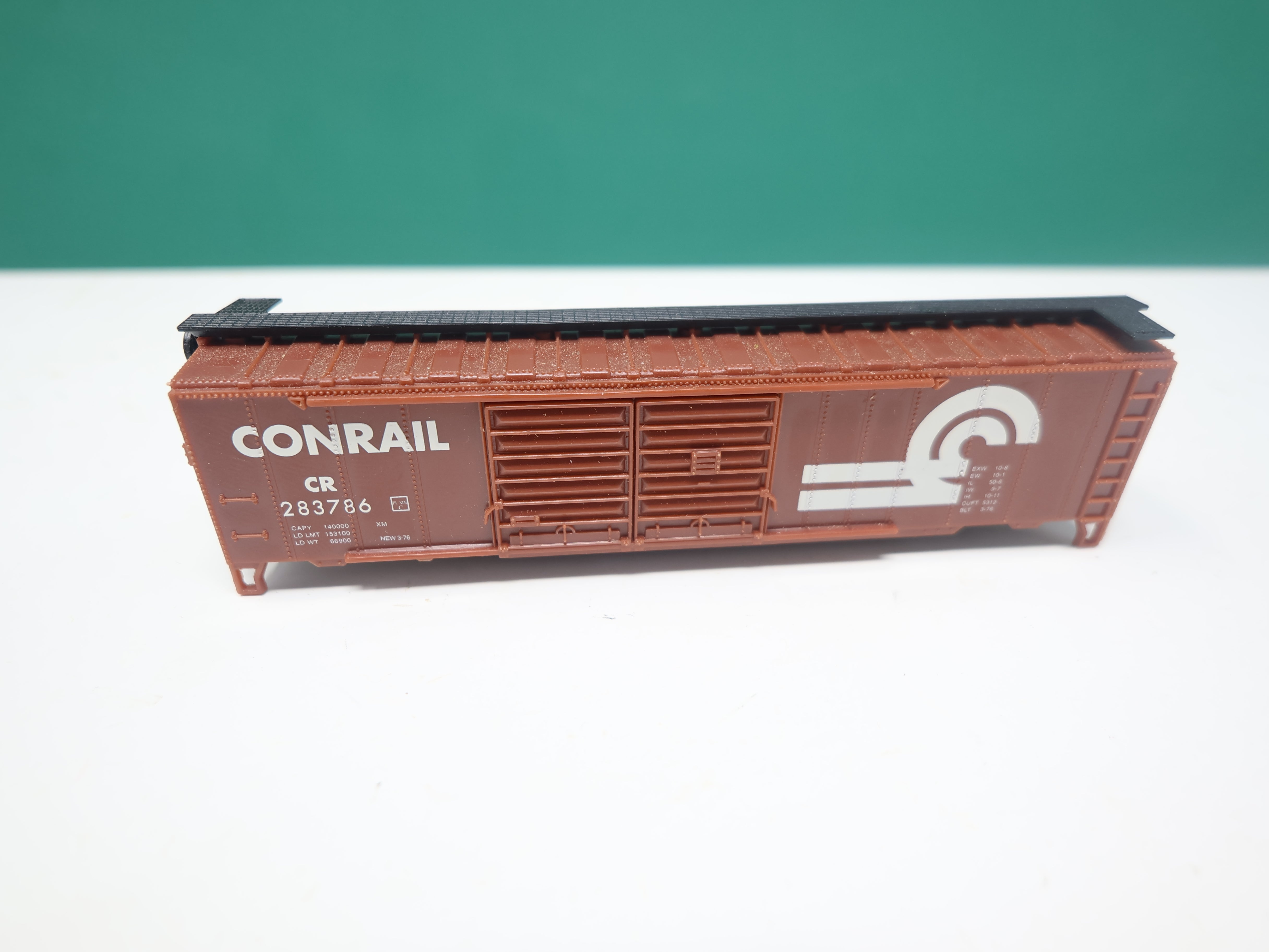 USED Life-Like N Scale, 50' Box Car DD, Conrail CR #283786, No trucks