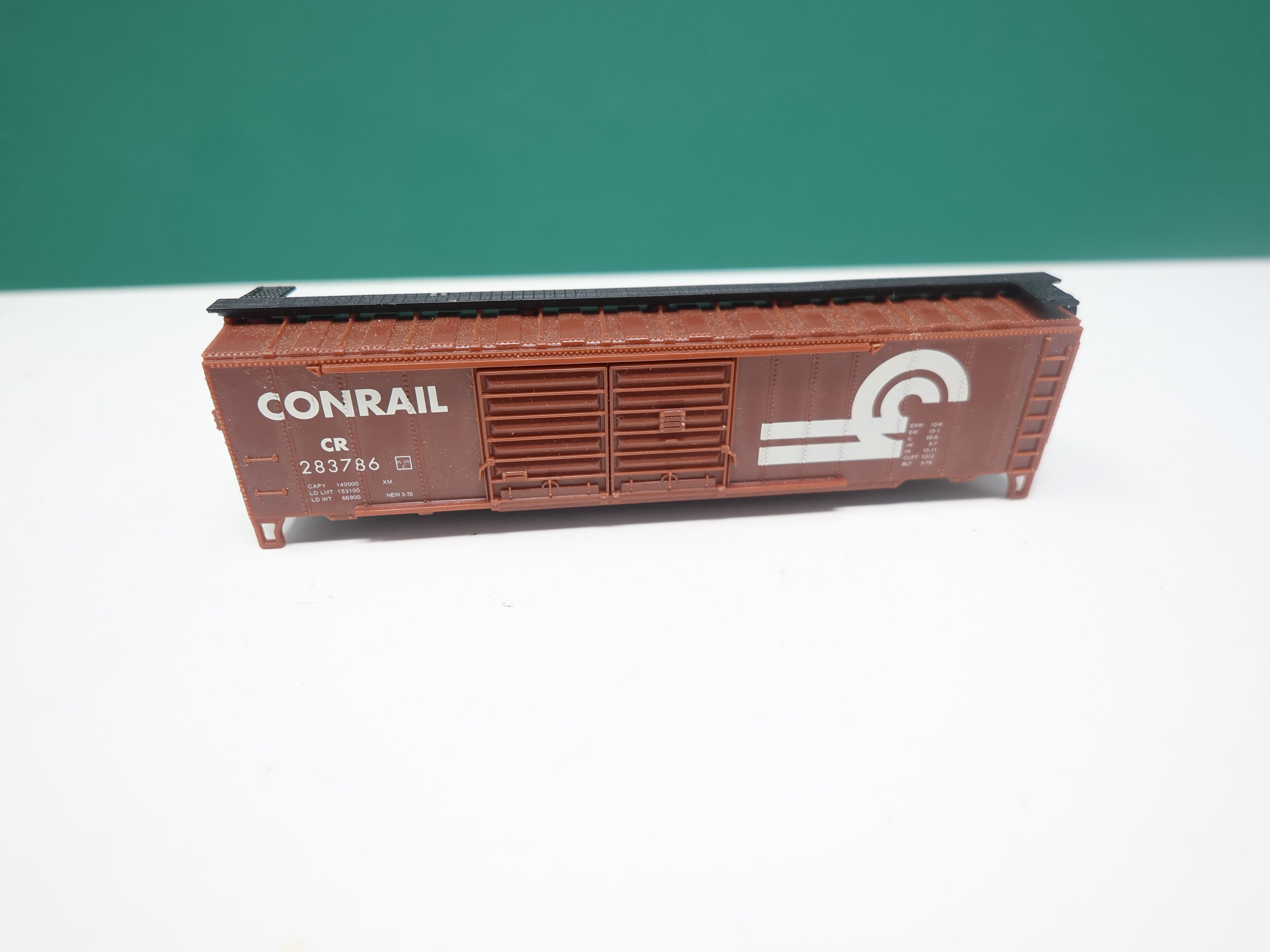USED Life-Like N Scale, 50' Box Car DD, Conrail CR #283786, No trucks