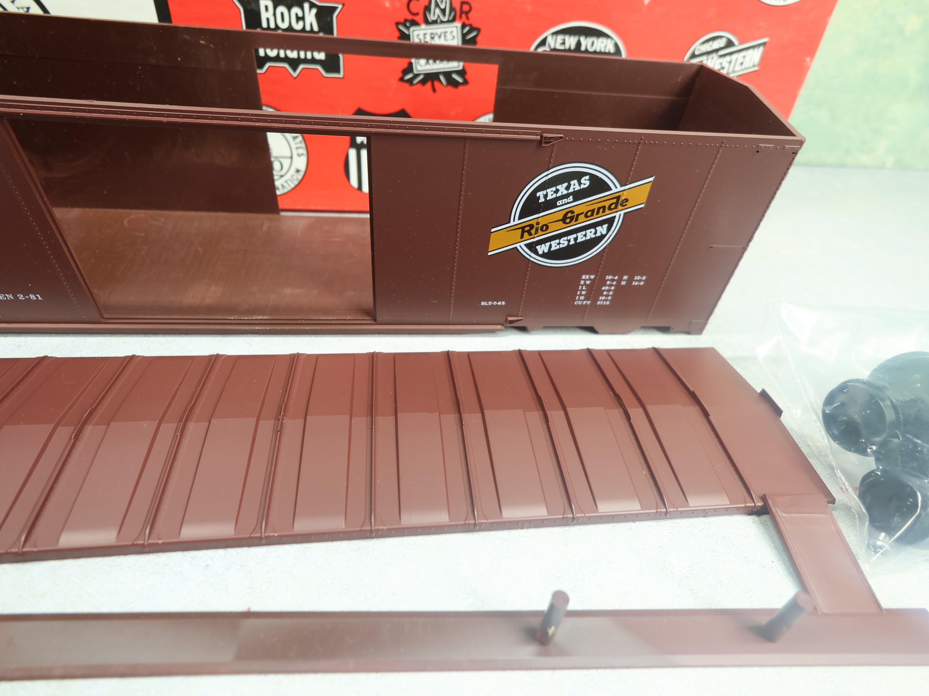 USED Intermountain O 40' DD Box Car Texas and Rio Grande Western Lines T&RGW #64260 KIT