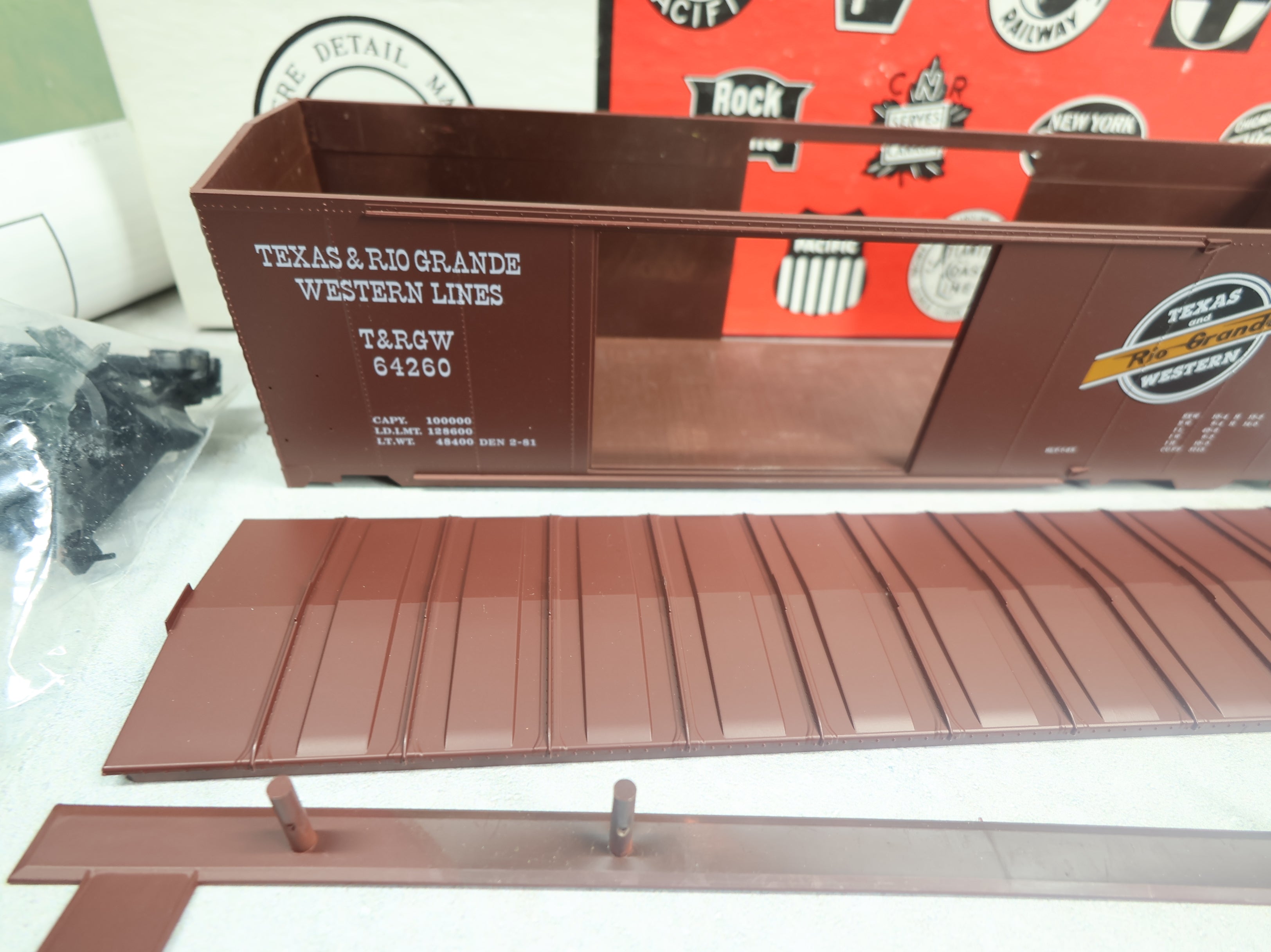 USED Intermountain O 40' DD Box Car Texas and Rio Grande Western Lines T&RGW #64260 KIT