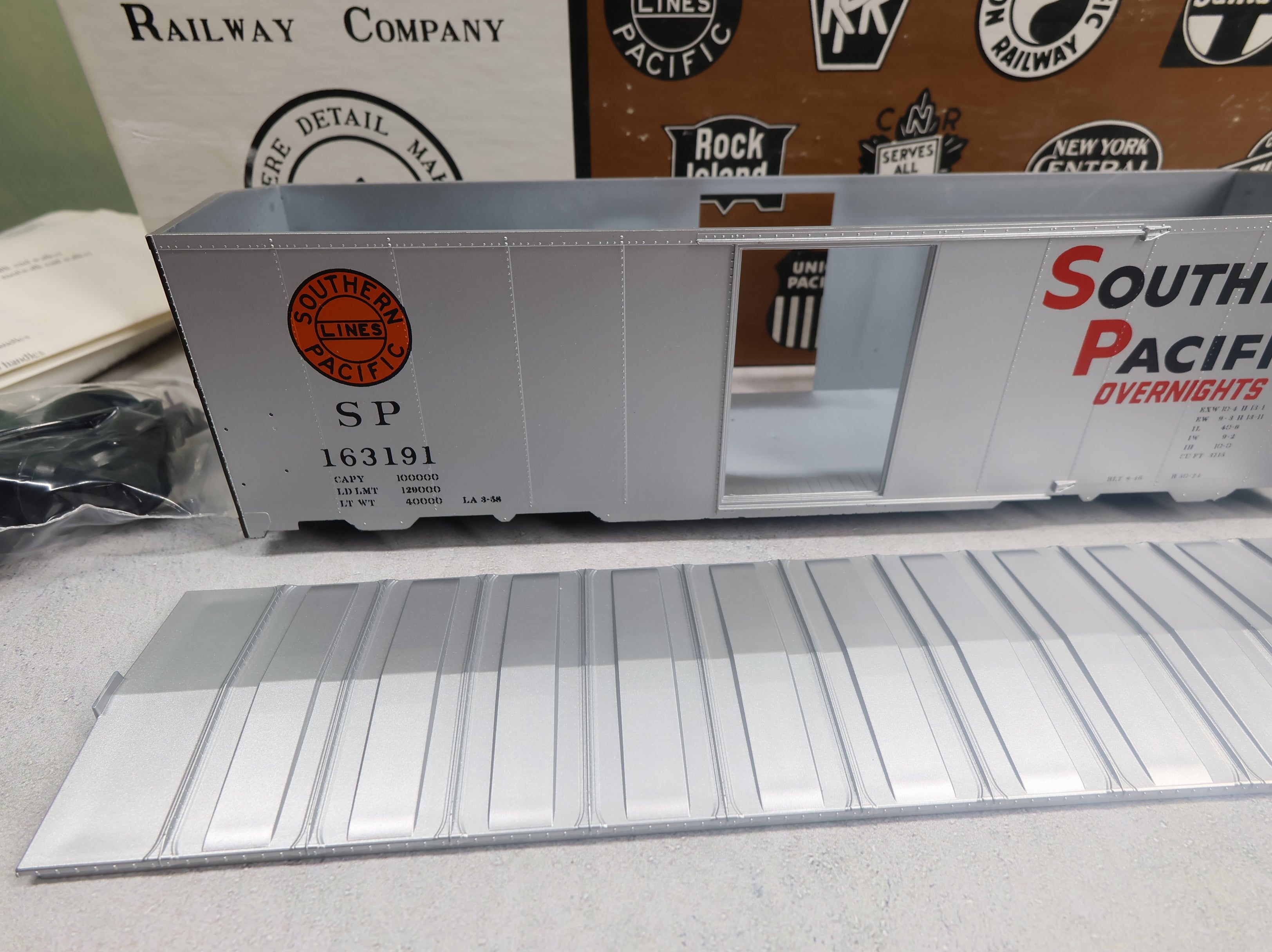 USED Intermountain O 1937 AAR 40' Box Car Southern Pacific SP #163191 Overnights KIT