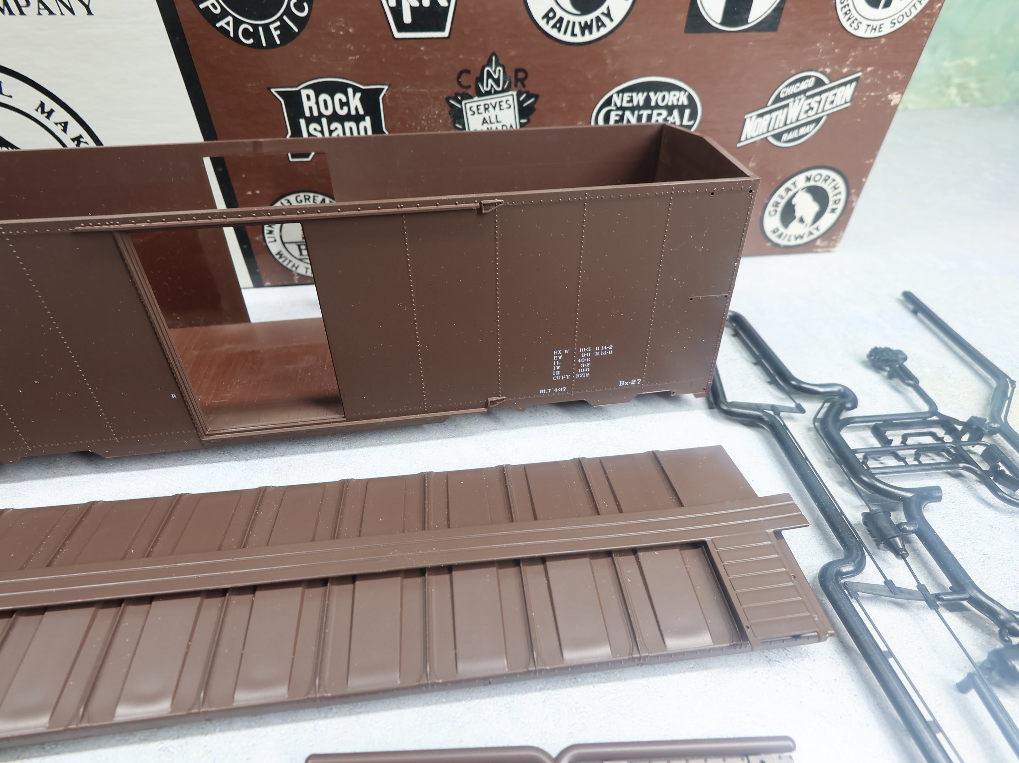 USED Intermountain O 1937 AAR 40' Box Car Santa Fe ATSF #138075 KIT