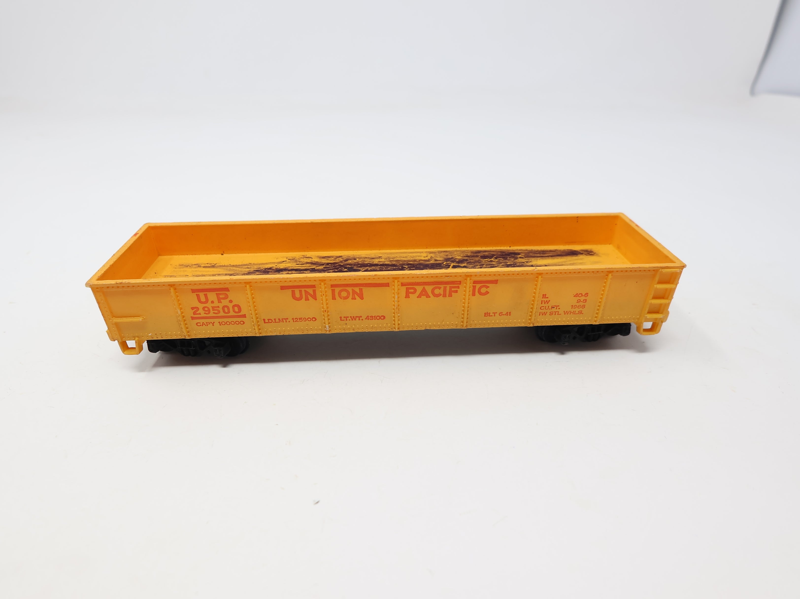 USED Tyco HO Scale 40' Gondola Union Pacific UP #29500