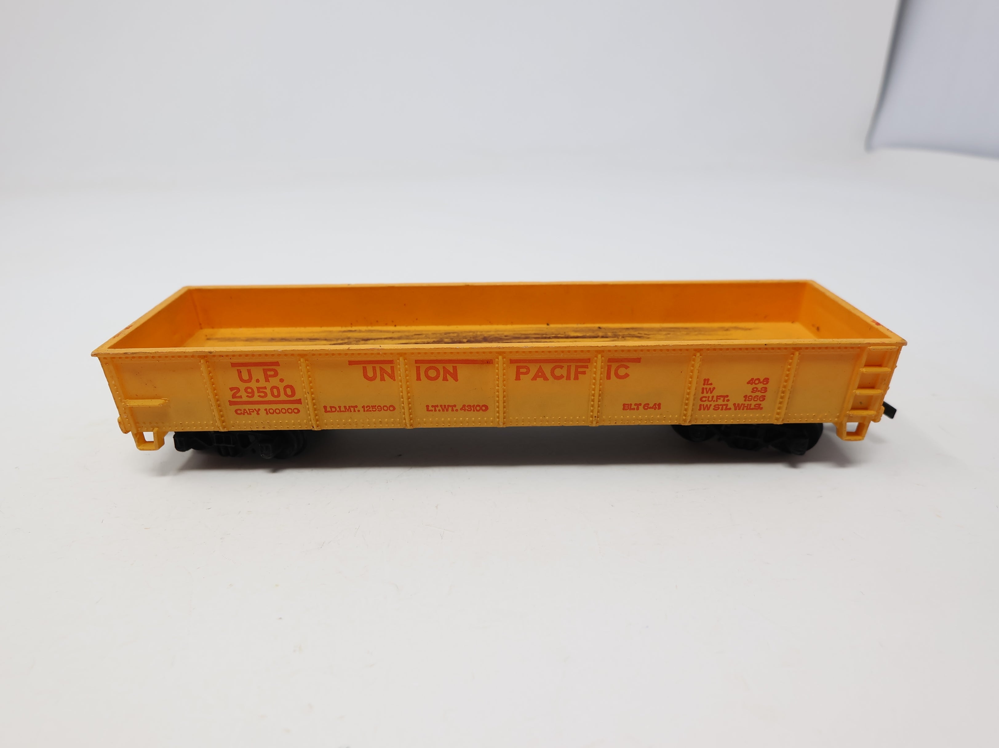 USED Tyco HO Scale 40' Gondola Union Pacific UP #29500