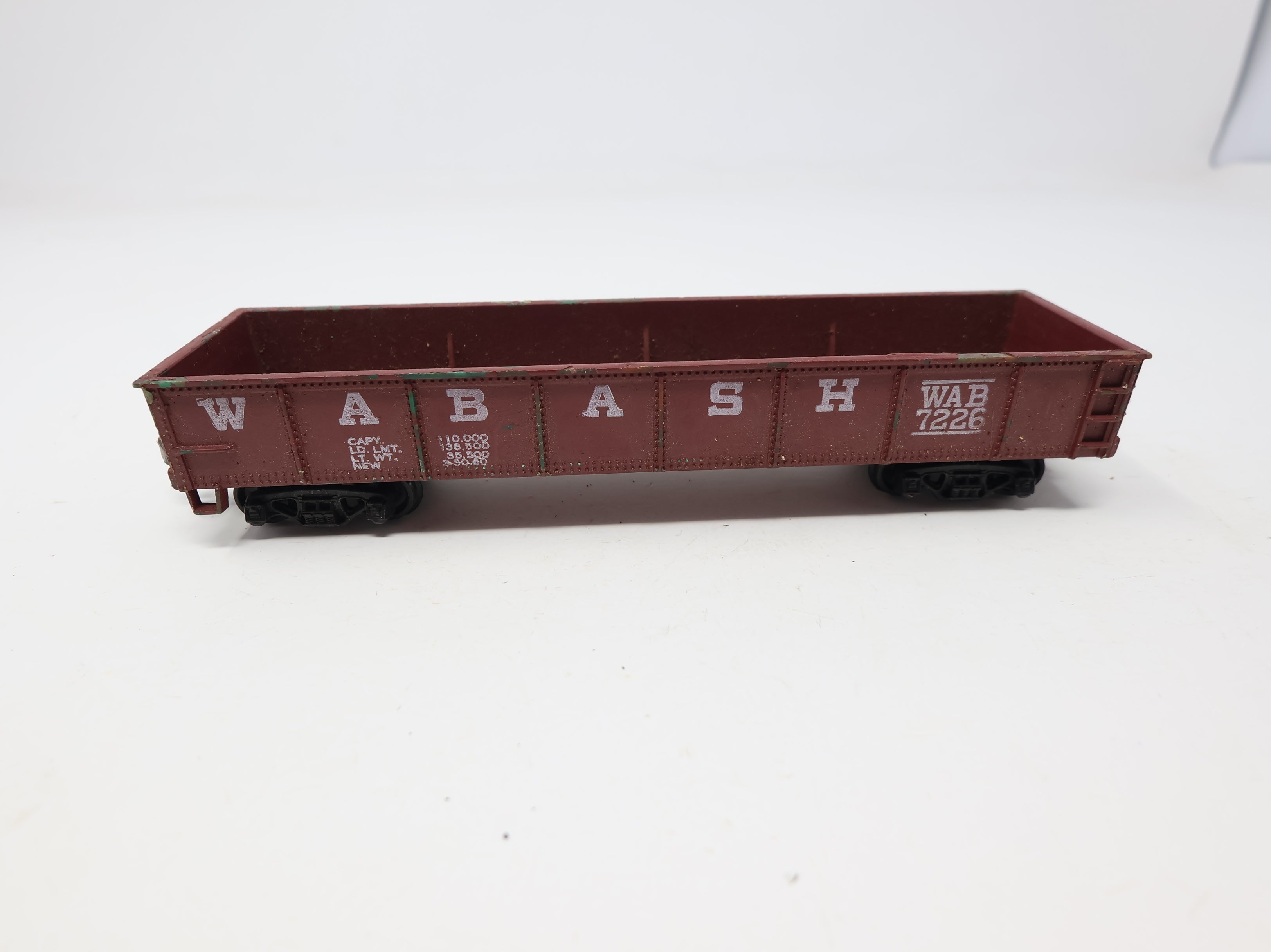 USED Varney HO Scale 40' Gondola Wabash WAB #7226