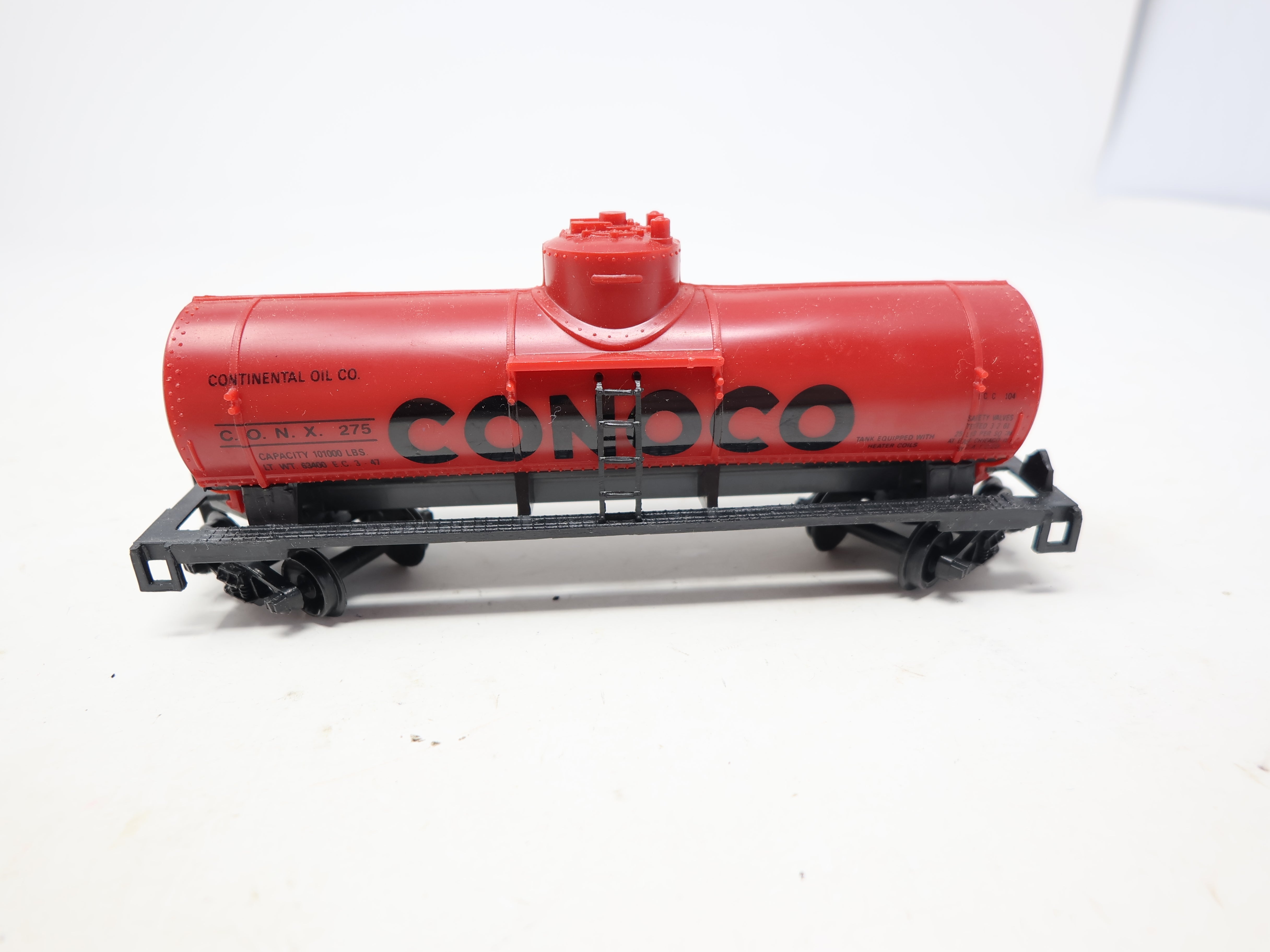 USED Life-Like HO Scale, Single Dome Tank Car, Conoco CONX #275