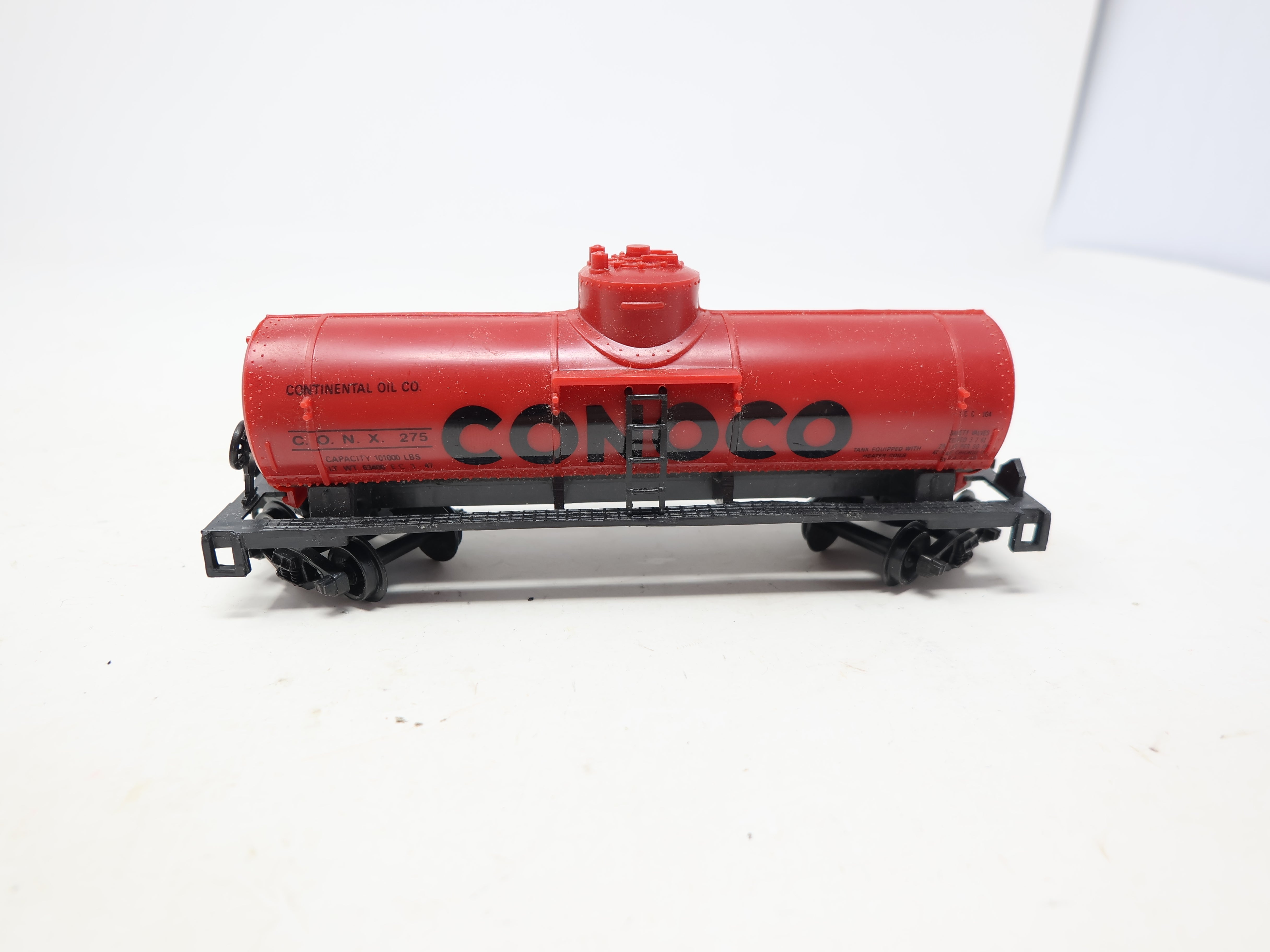 USED Life-Like HO Scale, Single Dome Tank Car, Conoco CONX #275