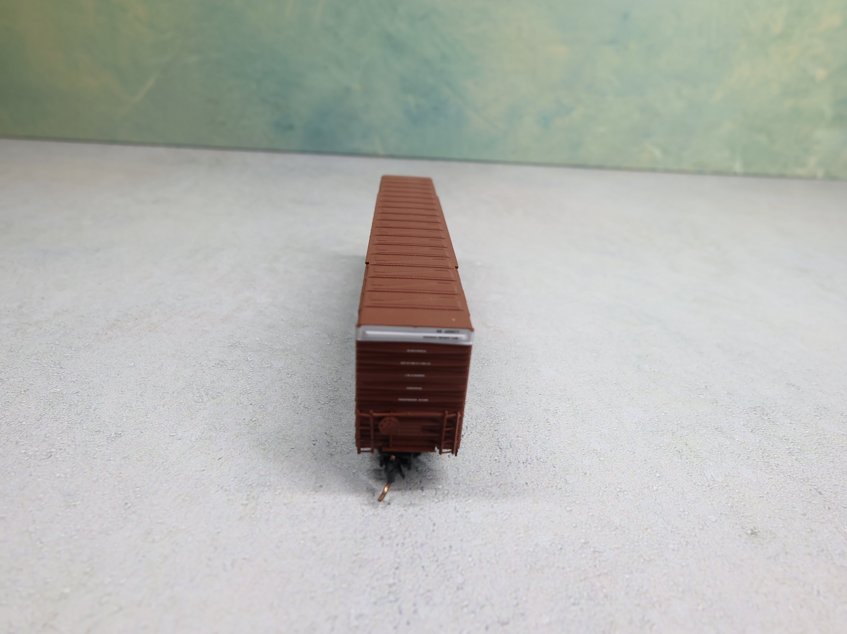 USED Micro-Trains 102070 N Scale 60' Box Car Excess Height Double Plug Doors Rivet Sides Norfolk Southern NS #465677 Knuckle Couplers