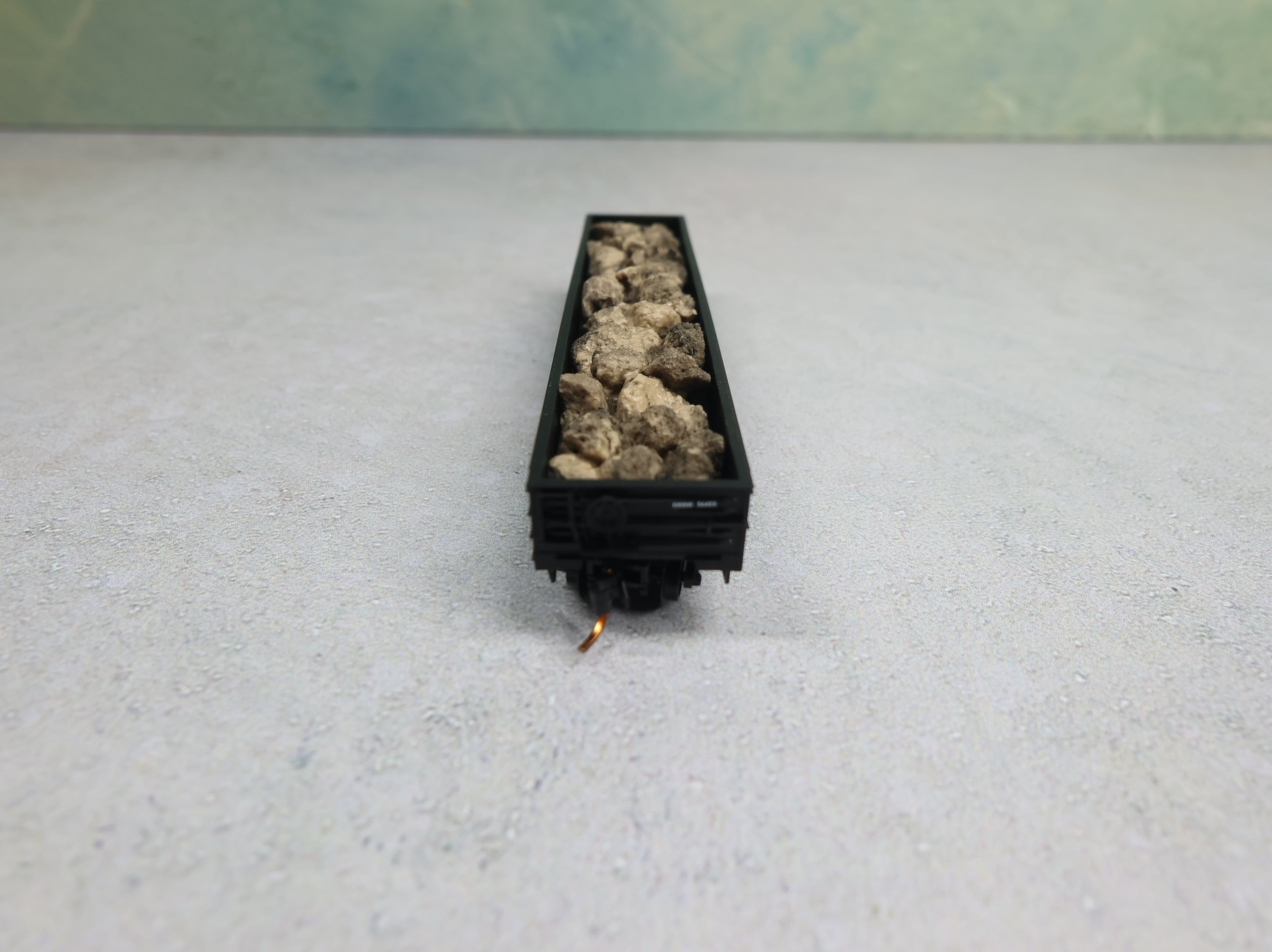 USED Micro-Trains 10500142 N Scale 50' Steel Side 14 Panel Fixed End Gondola w/ Rock Load Denver and Rio Grande Western DRGW #56453 Knuckle Couplers