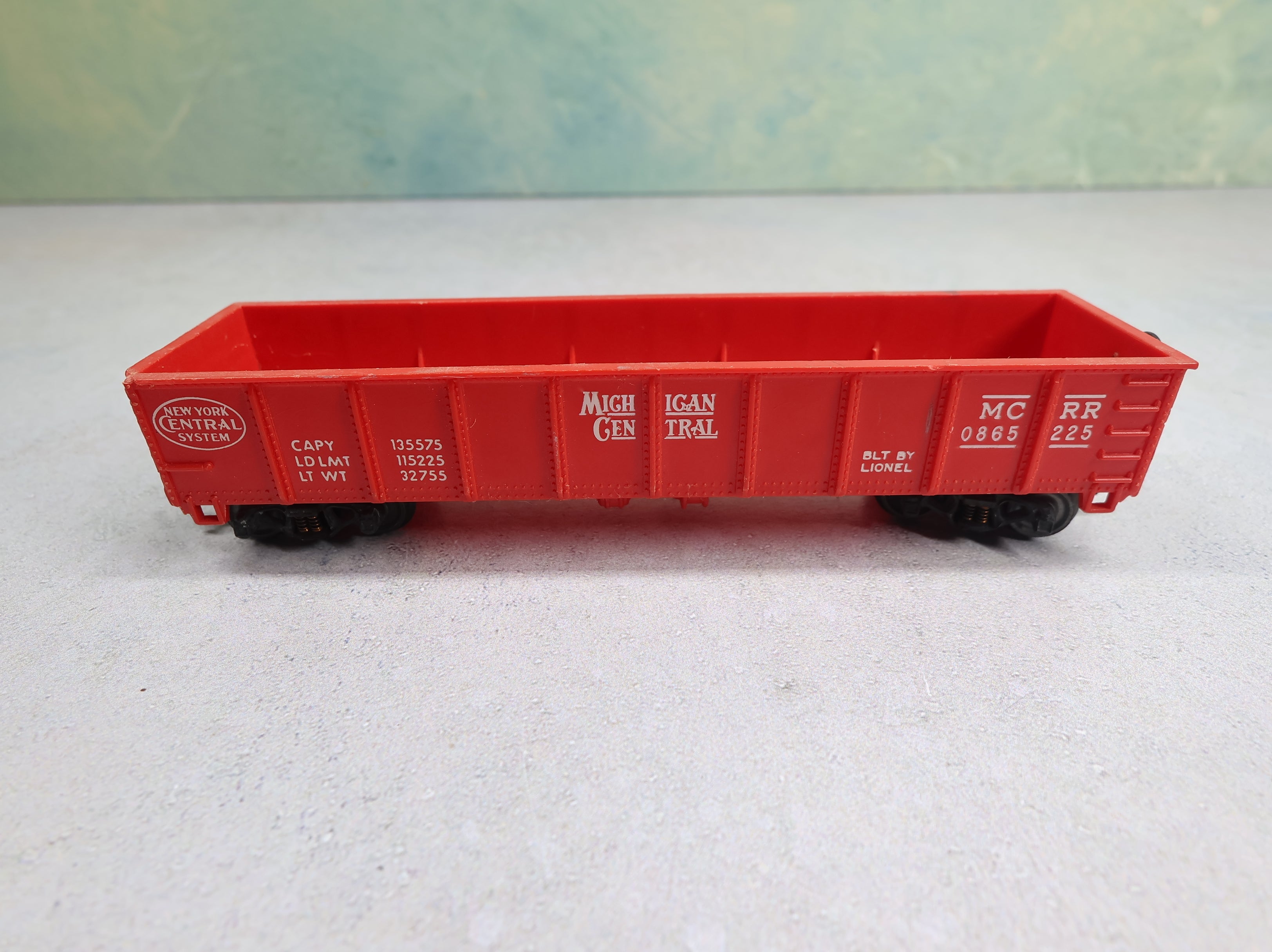 USED Lionel HO Scale 40' Gondola Michigan Central MCRR #0865225
