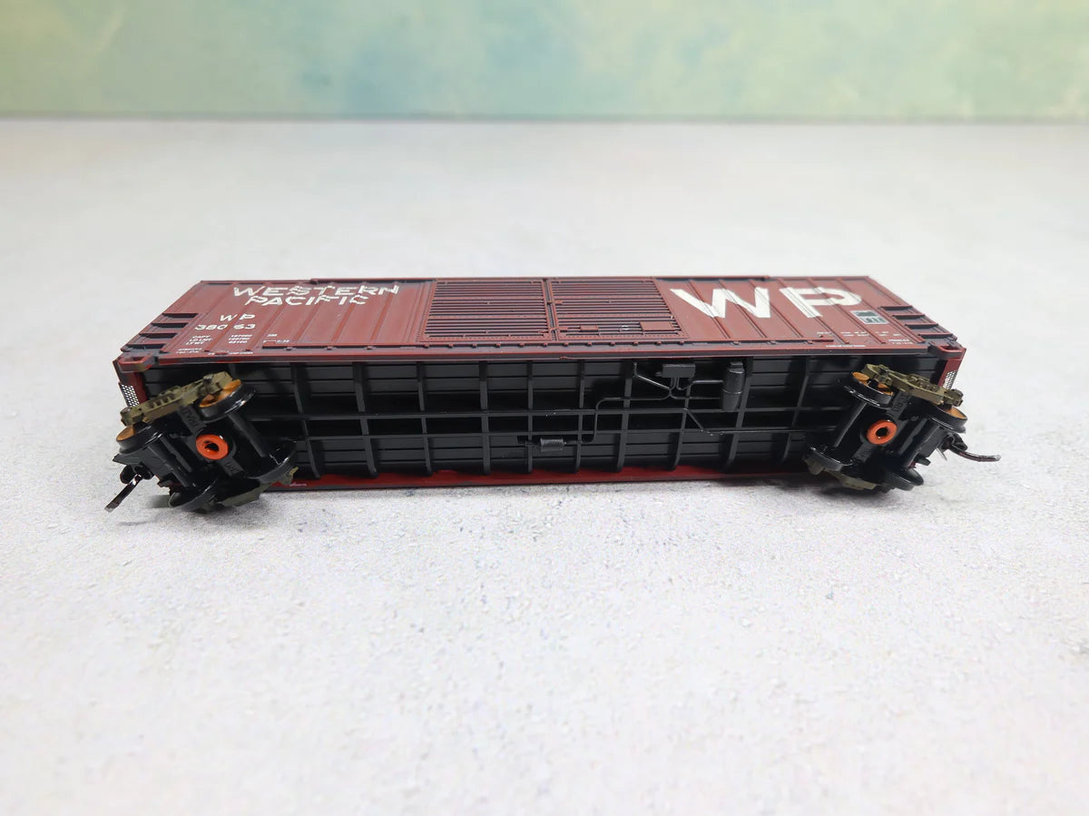USED Fox Valley Models N Scale FMC 5283 DD Box Car Western Pacific WP #38063 Weathered