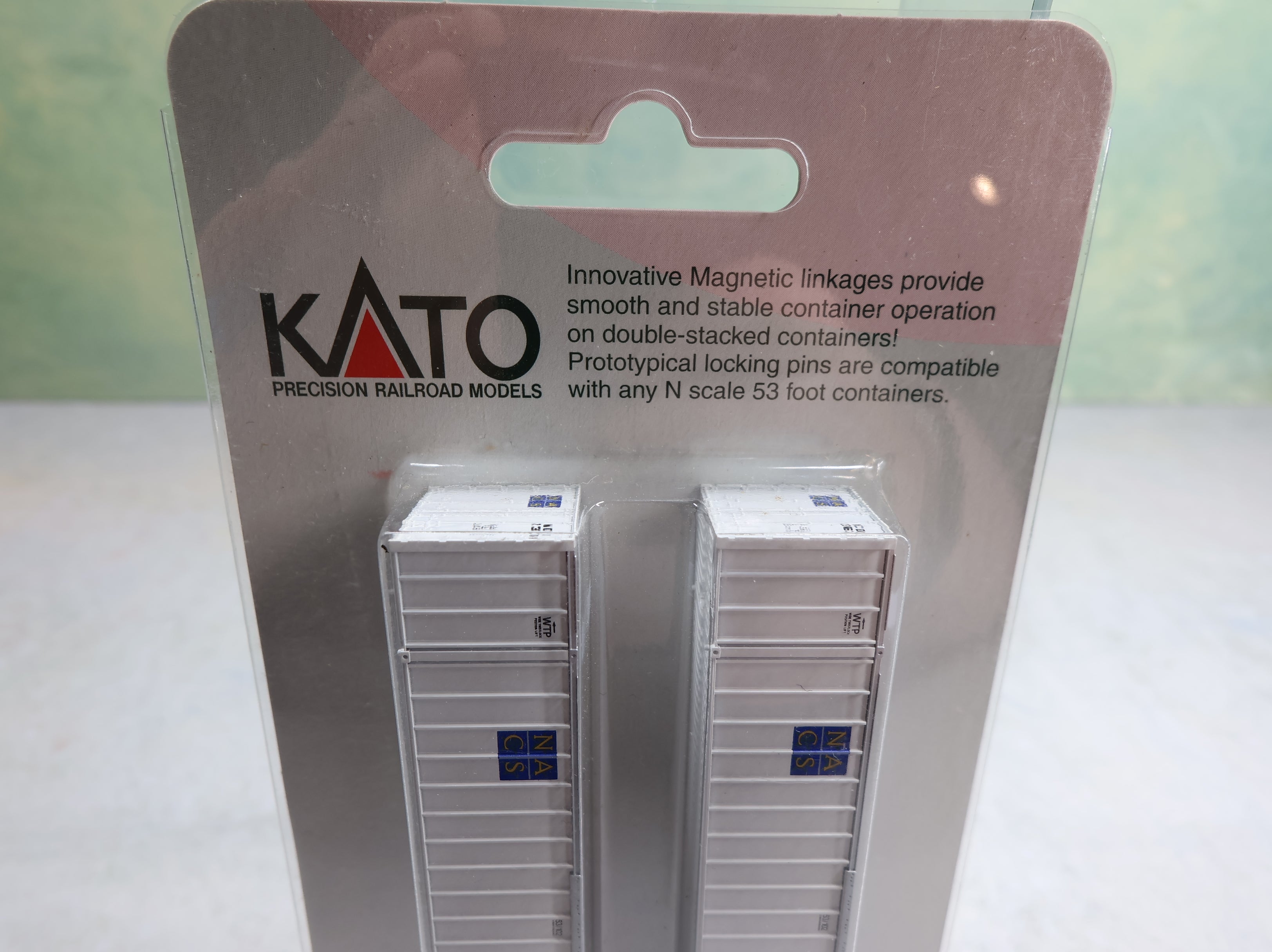 KATO #23-507 N Scale 53' Intermodal Container NACS (2 pcs)