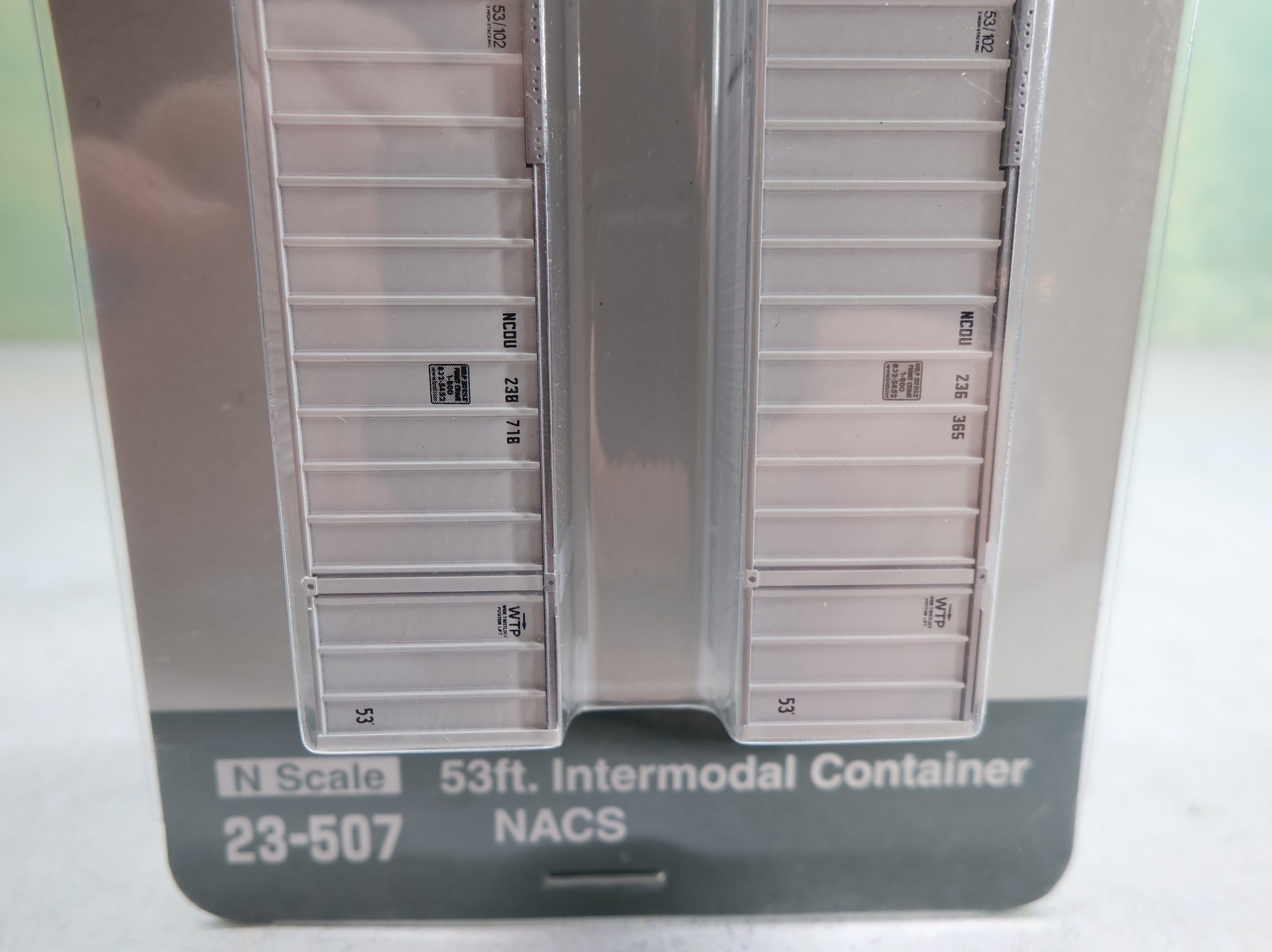 KATO #23-507 N Scale 53' Intermodal Container NACS (2 pcs)