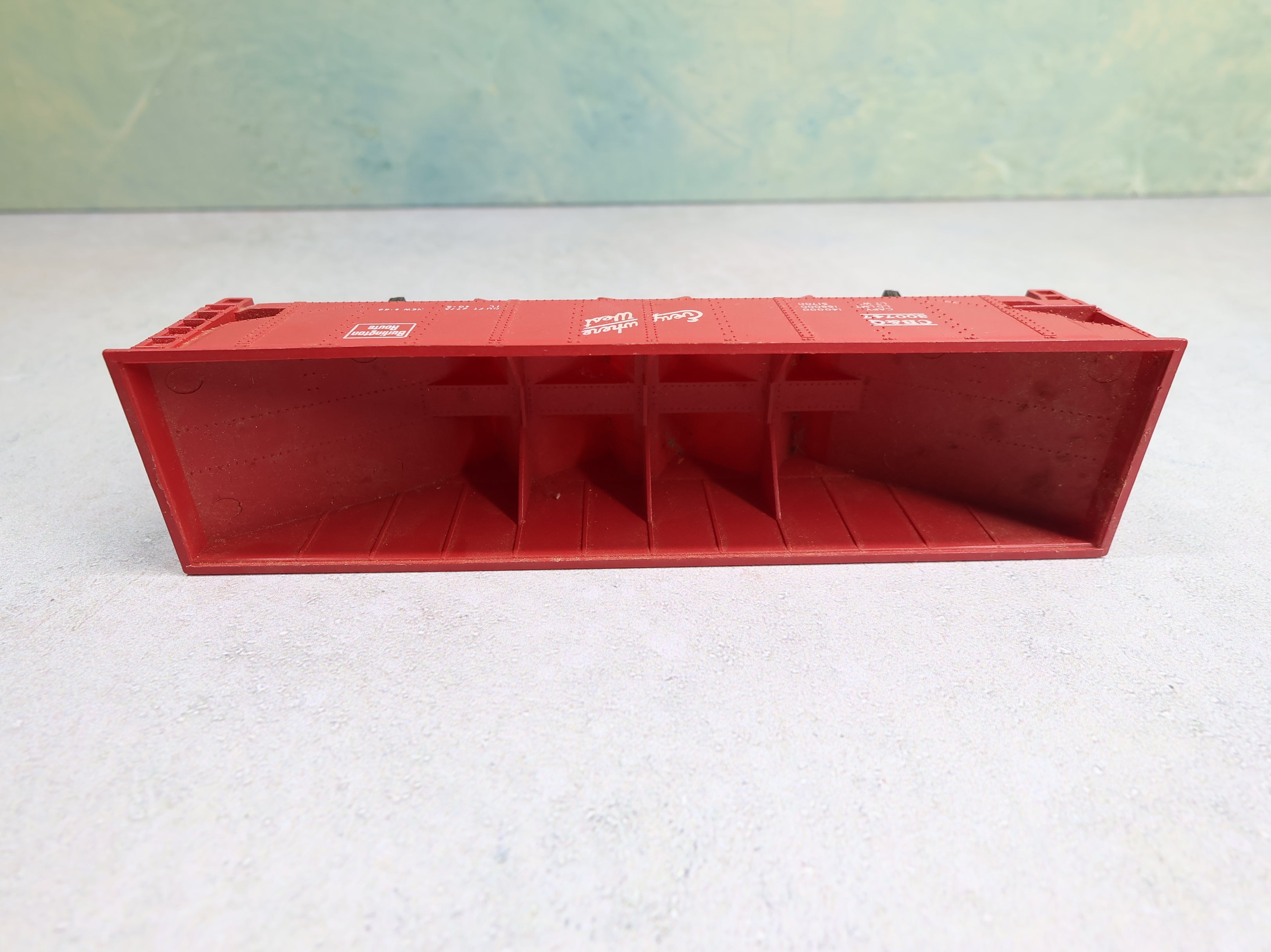USED Tyco HO Scale Quad Hopper Burlington CB&Q #300747