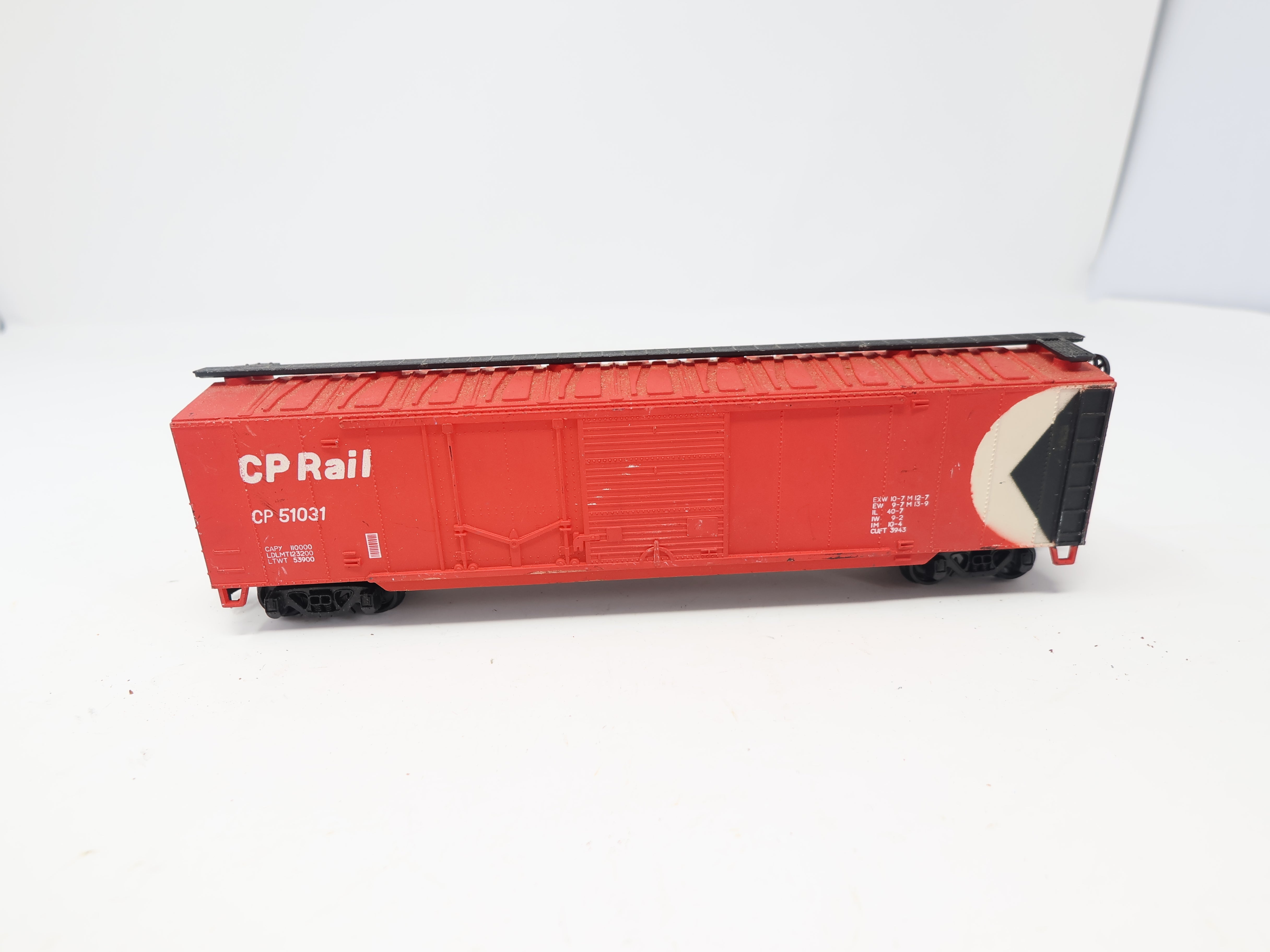 USED AHM HO Scale, 50' Steel Box Car, Canadian Pacific CP #51031, CP Rail