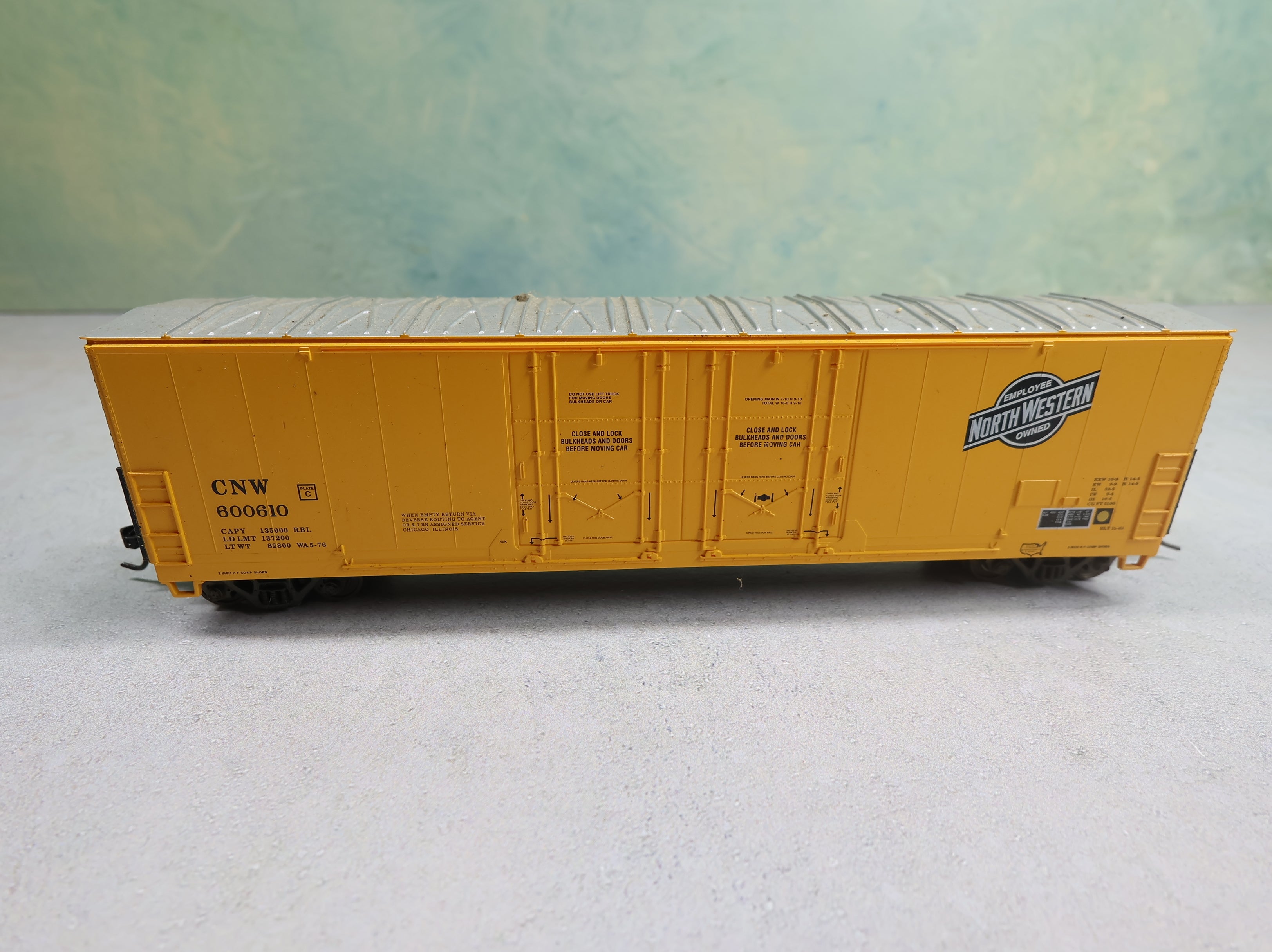 USED Atlas HO Scale 52' Box Car Chicago & North Western CNW #600610