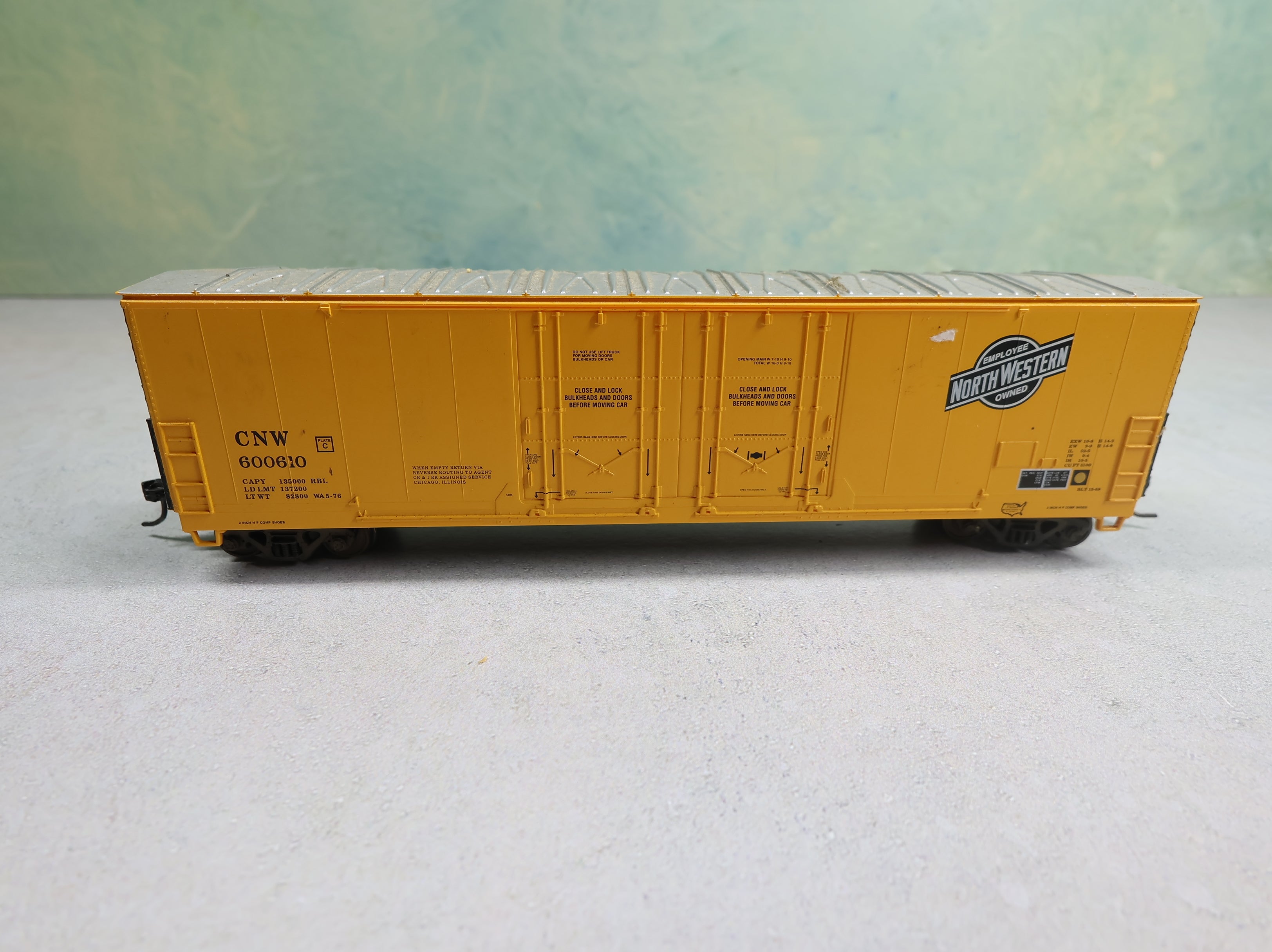USED Atlas HO Scale 52' Box Car Chicago & North Western CNW #600610