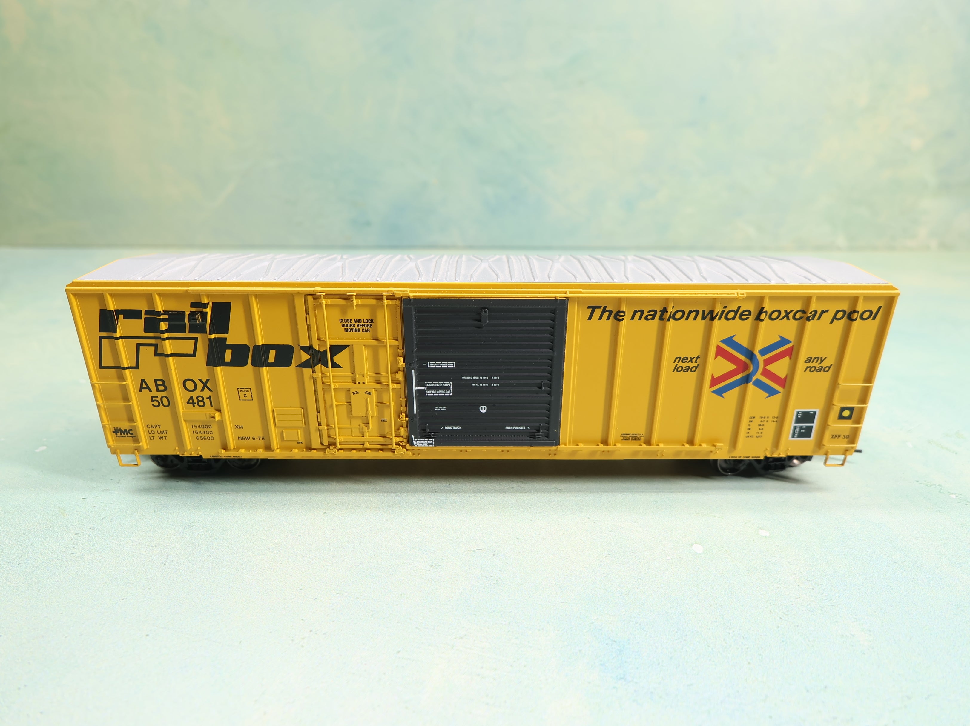 EXACTRAIL EE16023 HO Scale Evans 5277 Single Door Box Car (Early) Railbox ABOX #50481