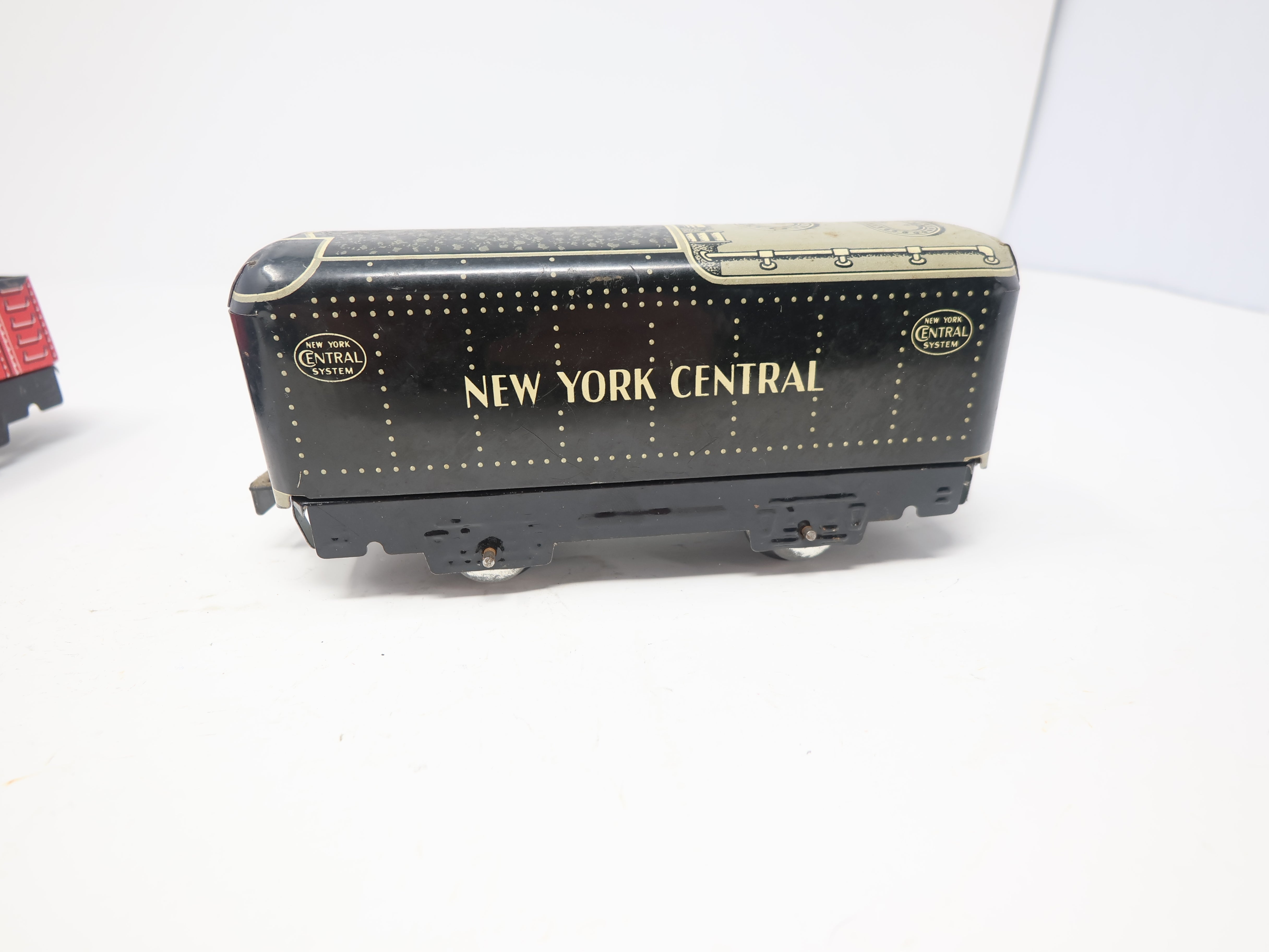 USED MARX O, Lot of 4 Tin Freight Cars
