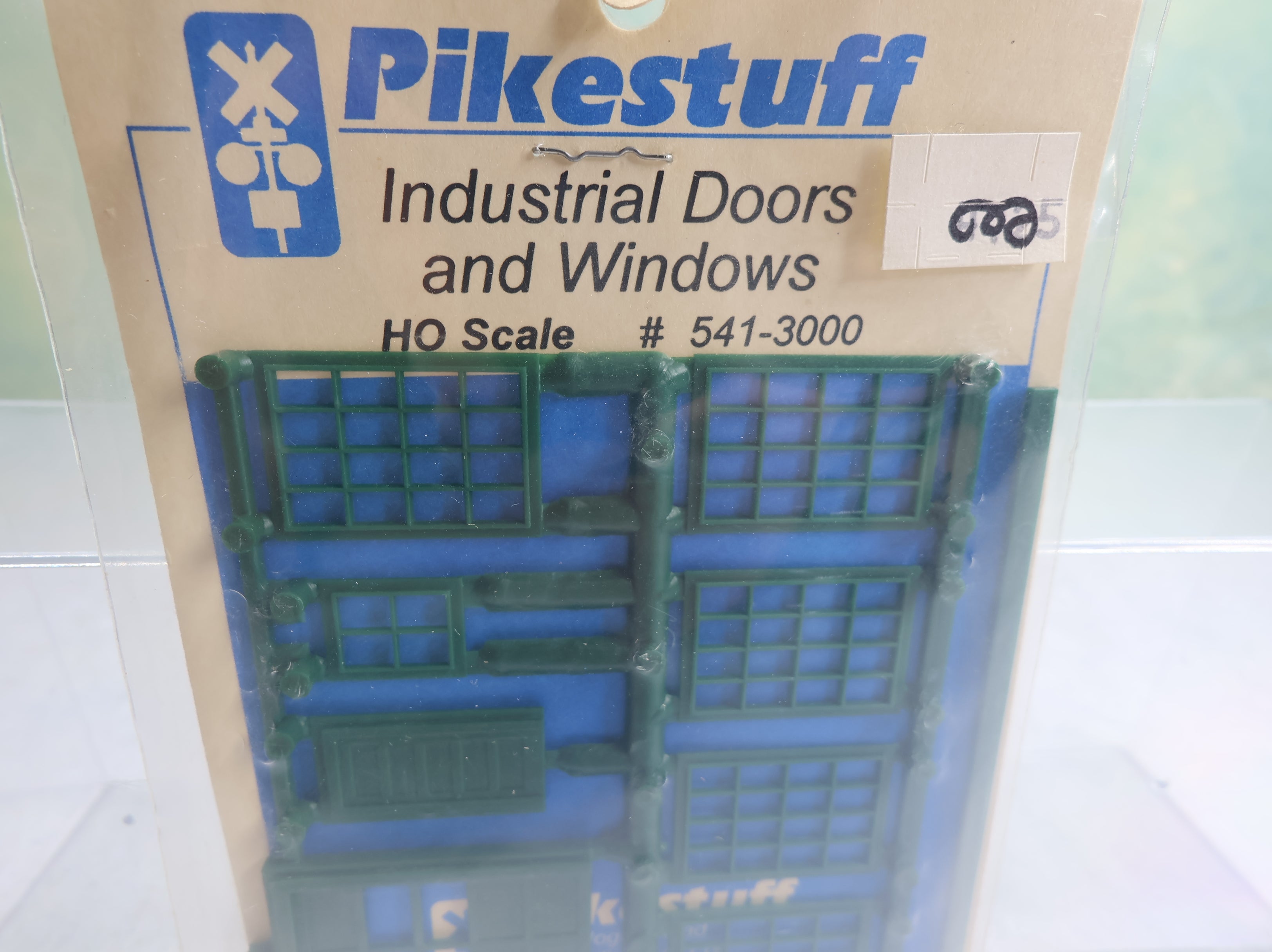 Pikestuff 541-3000 HO Scale Industrial Doors & Windows Green
