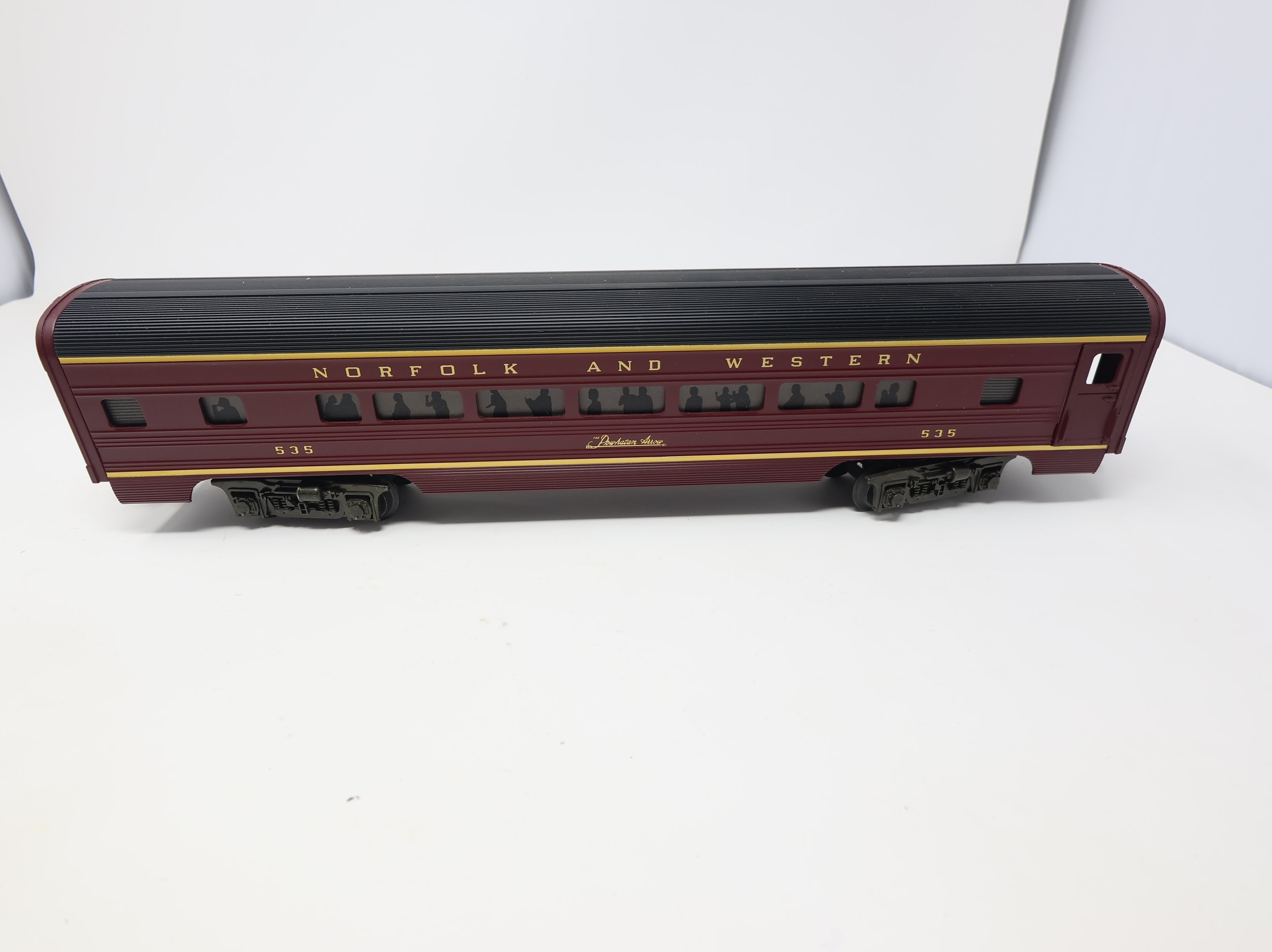 USED MTH Premier O Painted Aluminum Passenger Car Norfolk & Western Powhatan #535