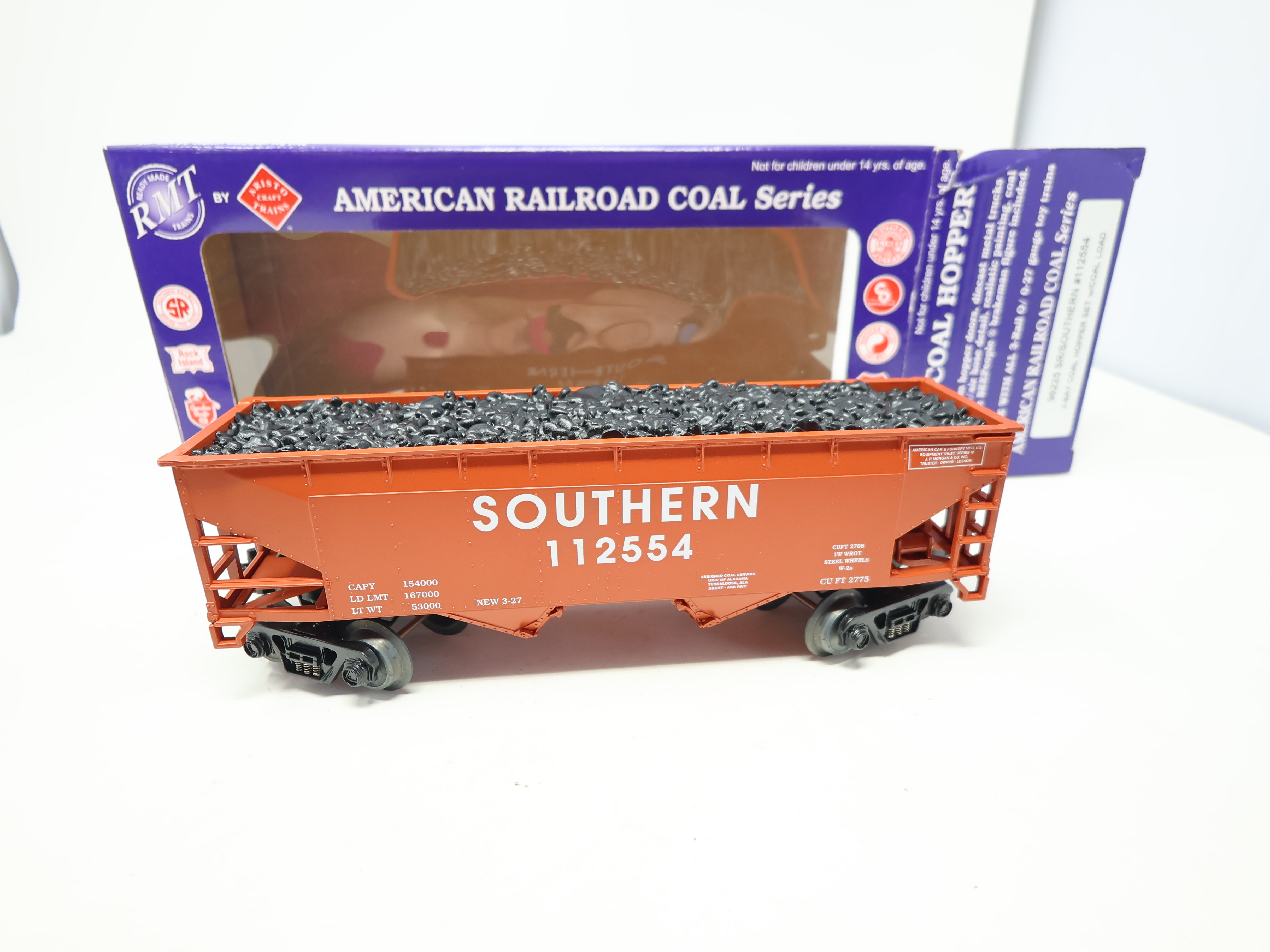 USED RMT #96225 O, 2 Bay Coal Hopper, Southern #112554