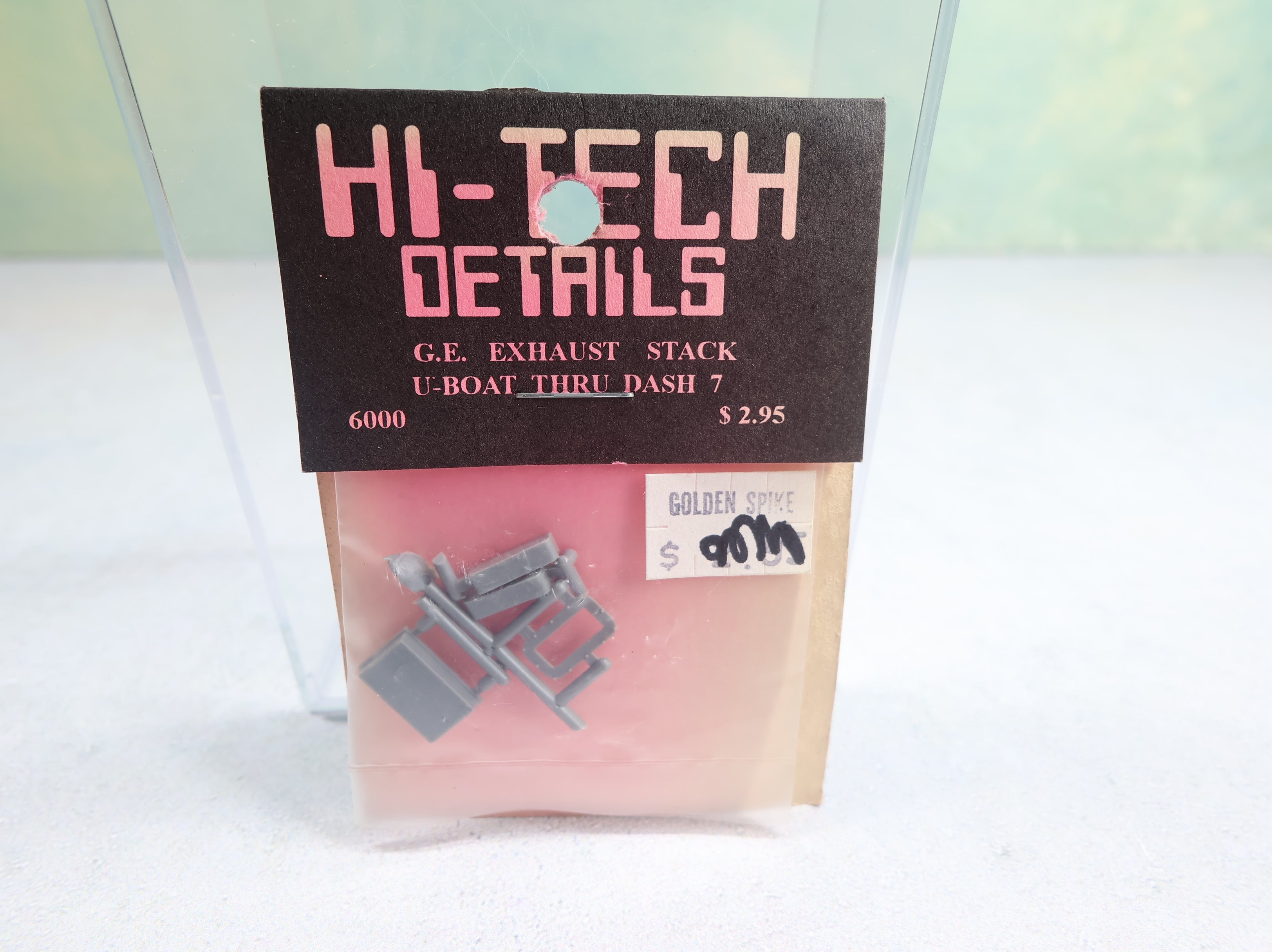 USED Hi-Tech Details 6000 HO Scale GE Exhaust Stack U-Boat Thru Dash 7 Details