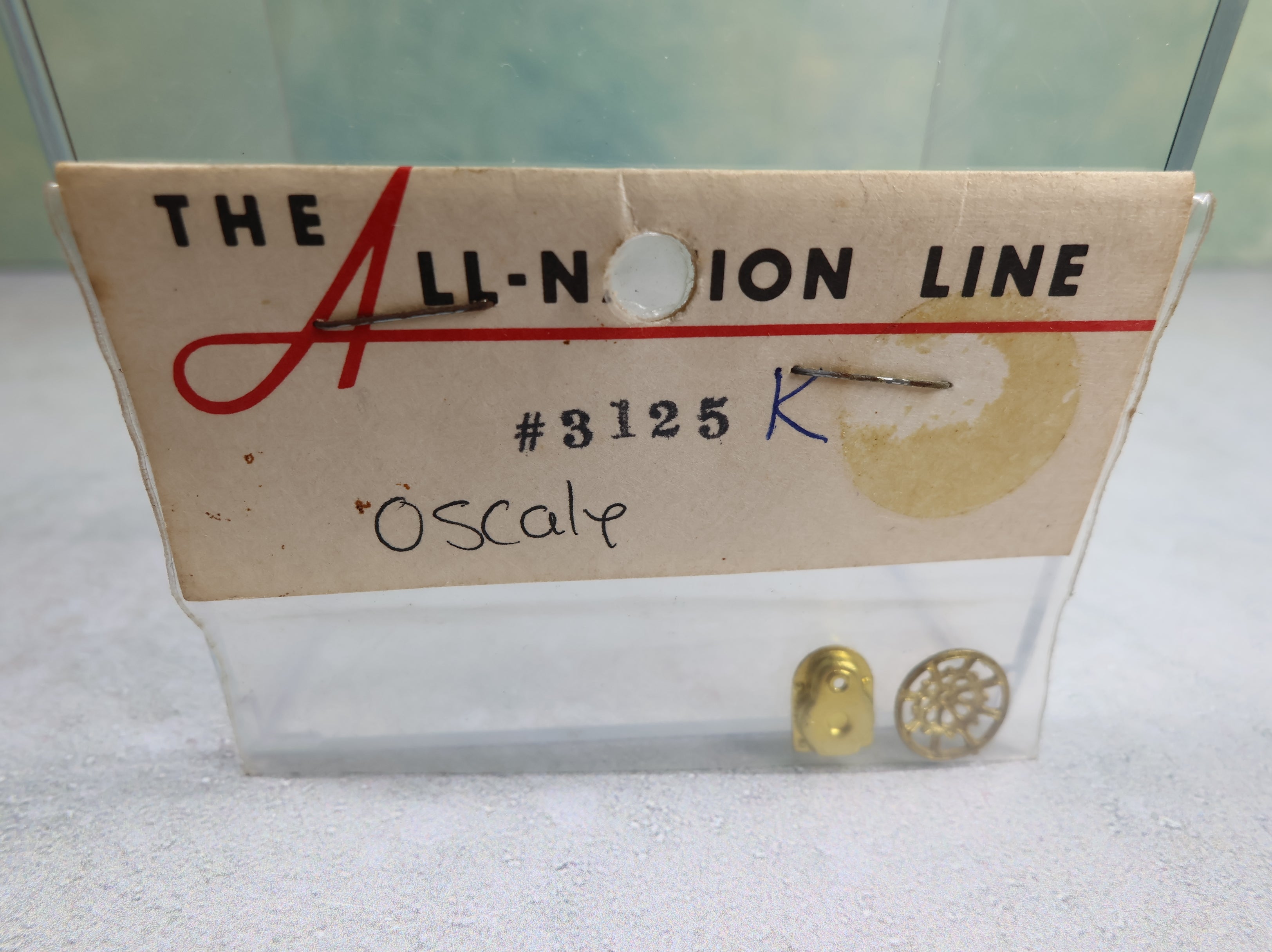 USED The All-National Line 3125K O Brass Brake Wheel & Stand Detail