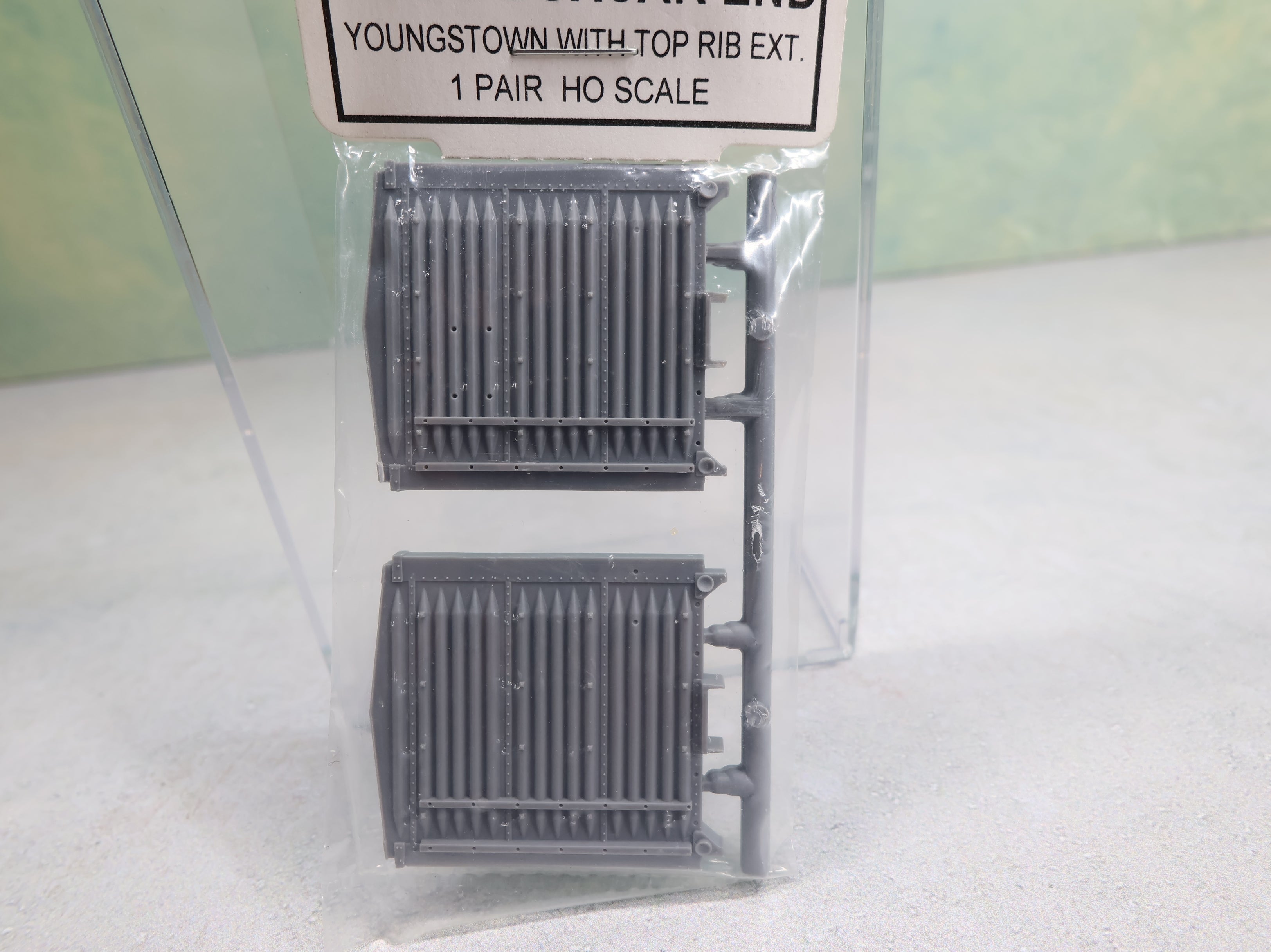 Tichy Train Group 3031 HO Scale 1/5/5/5 Boxcar End - Youngstown w/ Top Rib Ext (1 Pair)