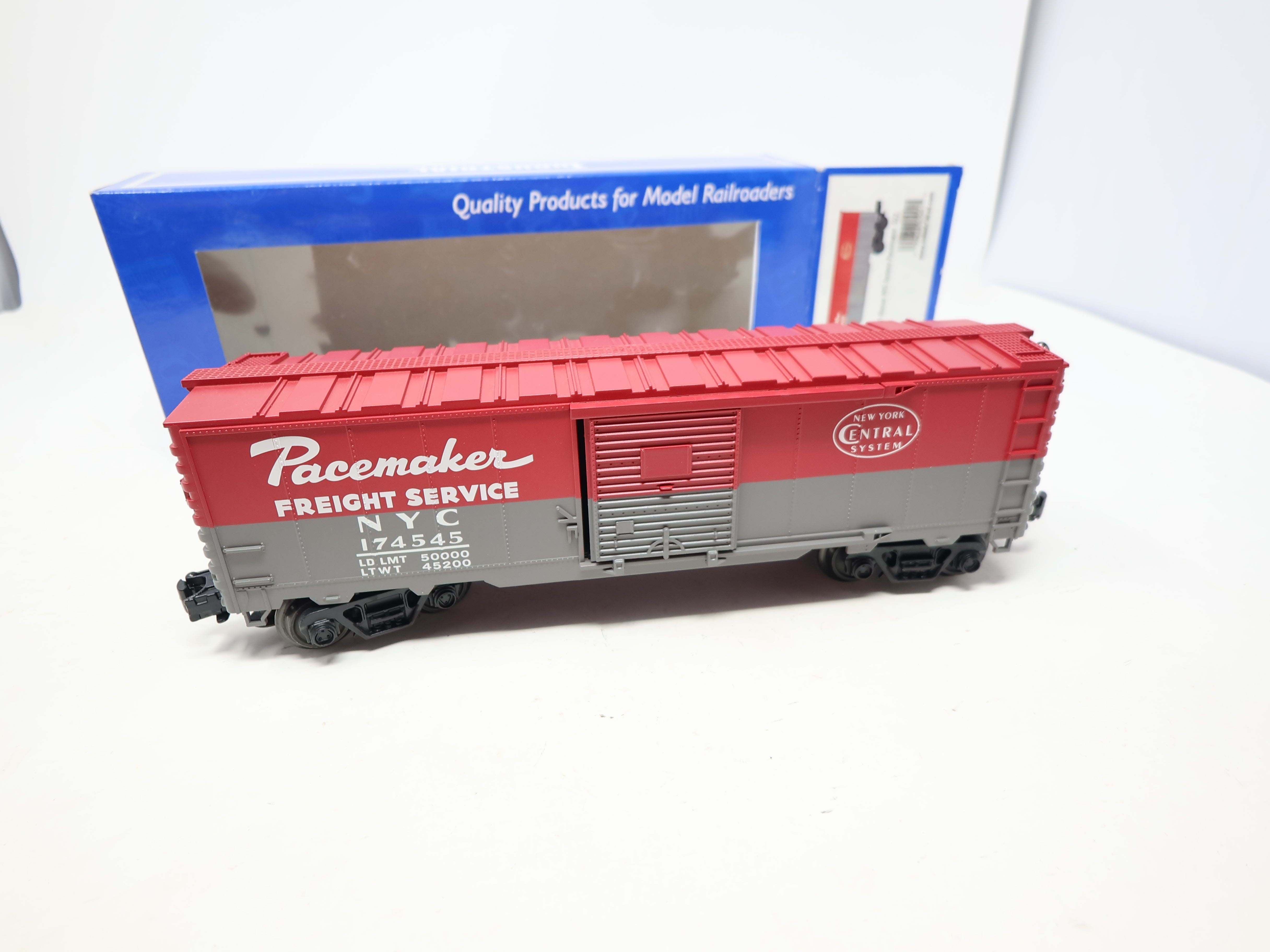 USED Industrial Rail 1001 O, Box Car, New York Central NYC #174545, Pacemaker O27