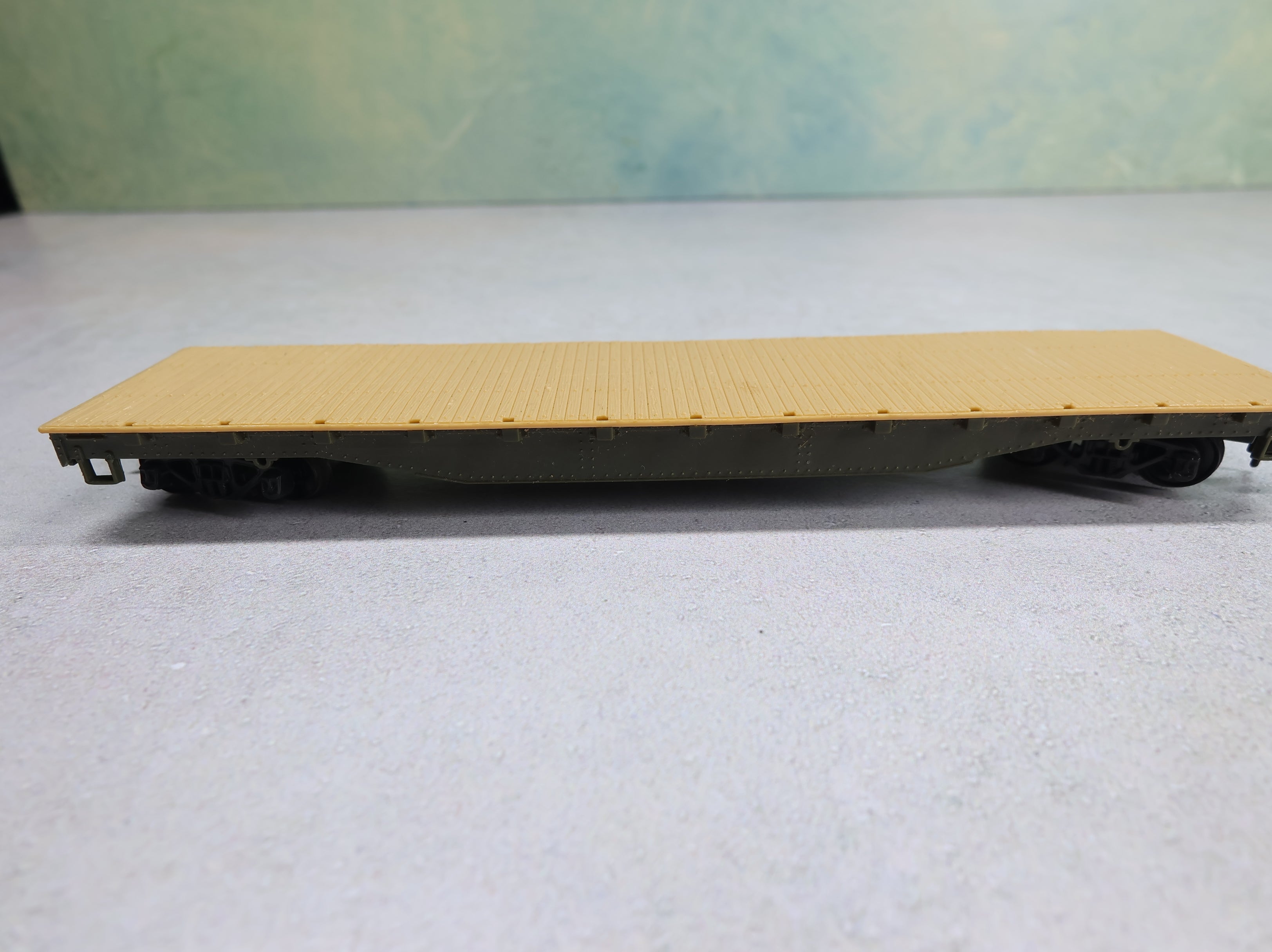 USED Tyco HO Scale 50' Flat Car Undecorated