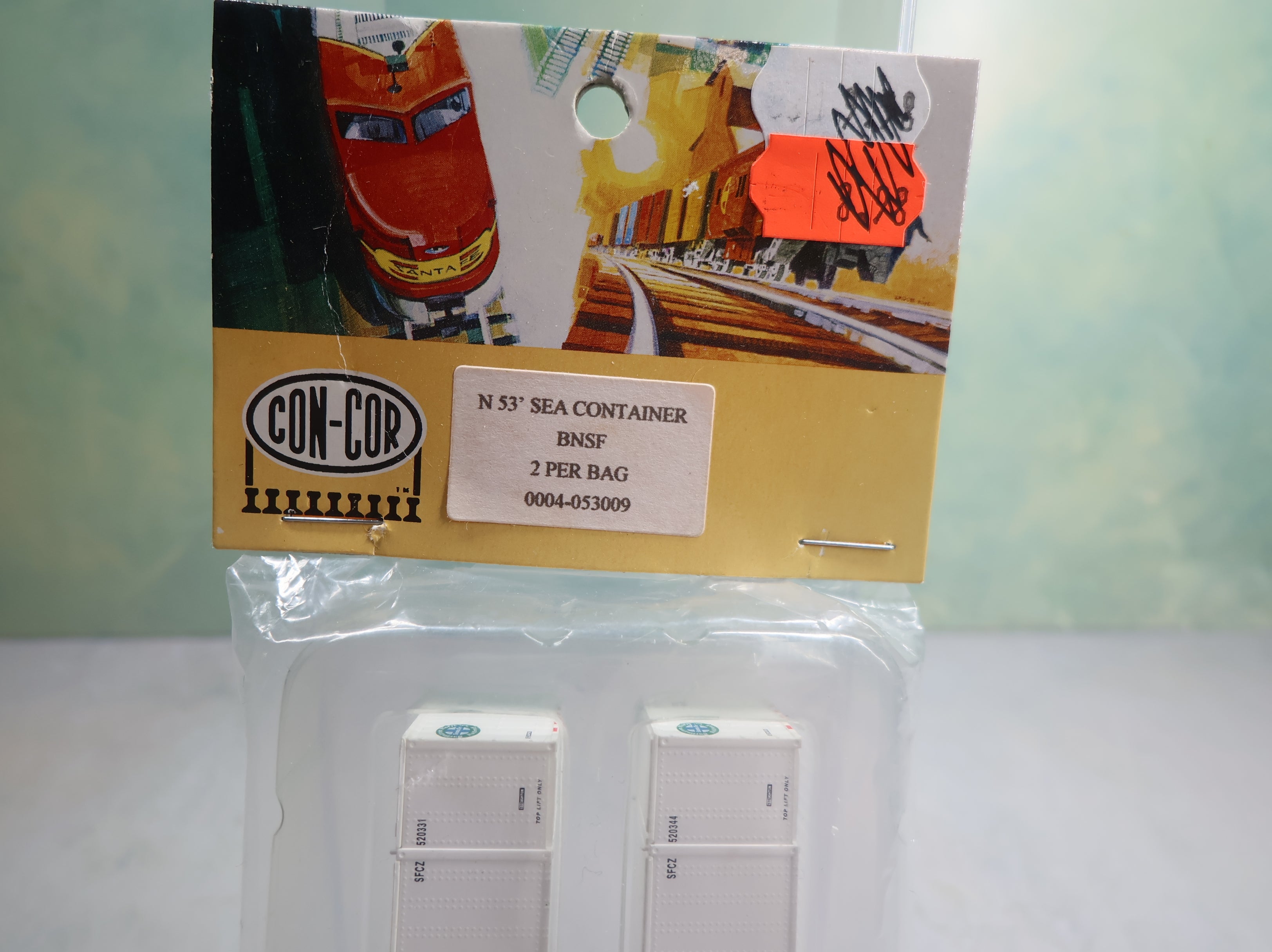 Con-Cor #4-053009 N Scale 53' Sea Container BNSF (2 pcs)