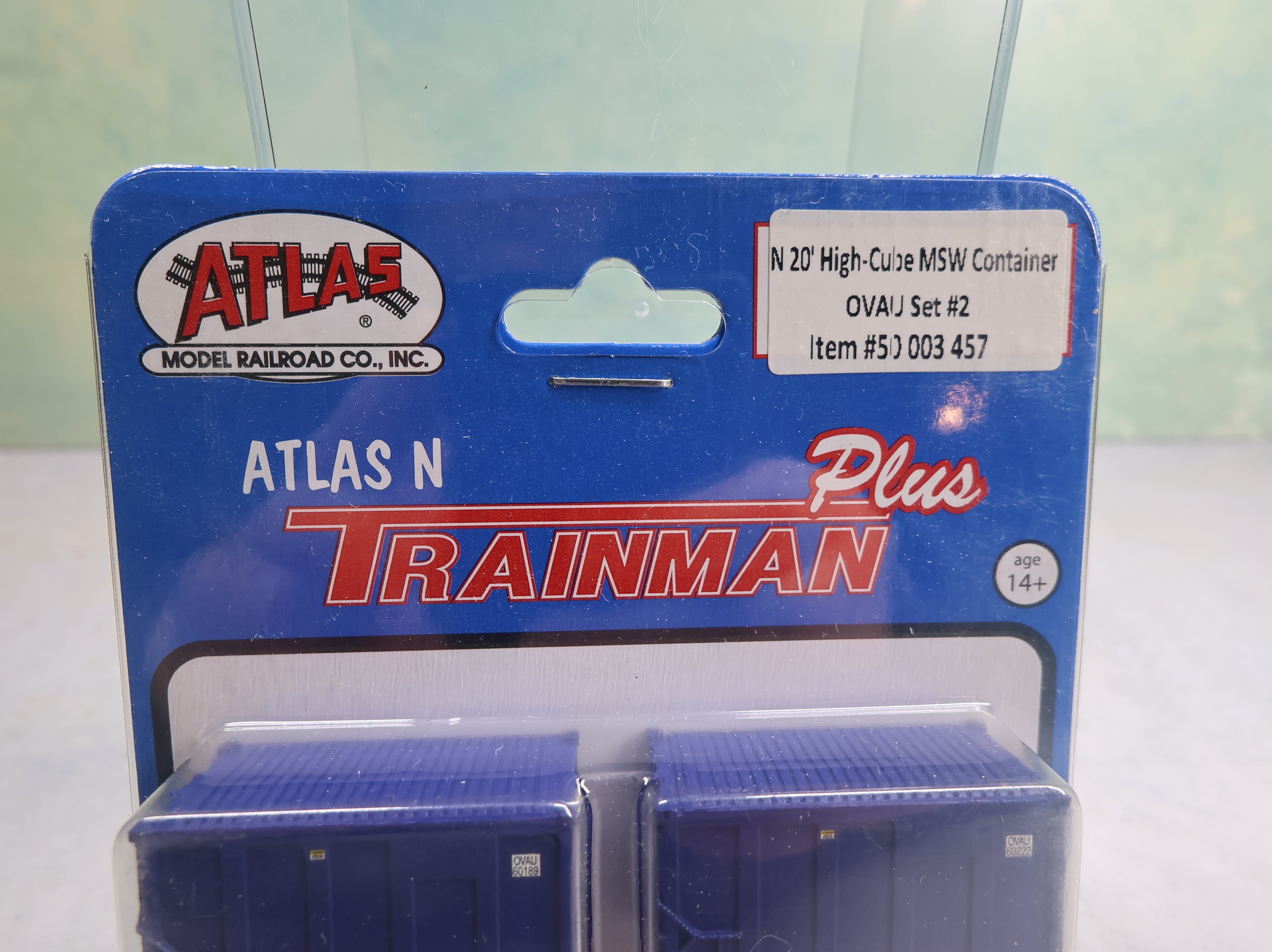 Atlas Trainman Plus 50003457 N Scale 20' High-Cube MSW Container OVAU Set #2 (4 pcs)