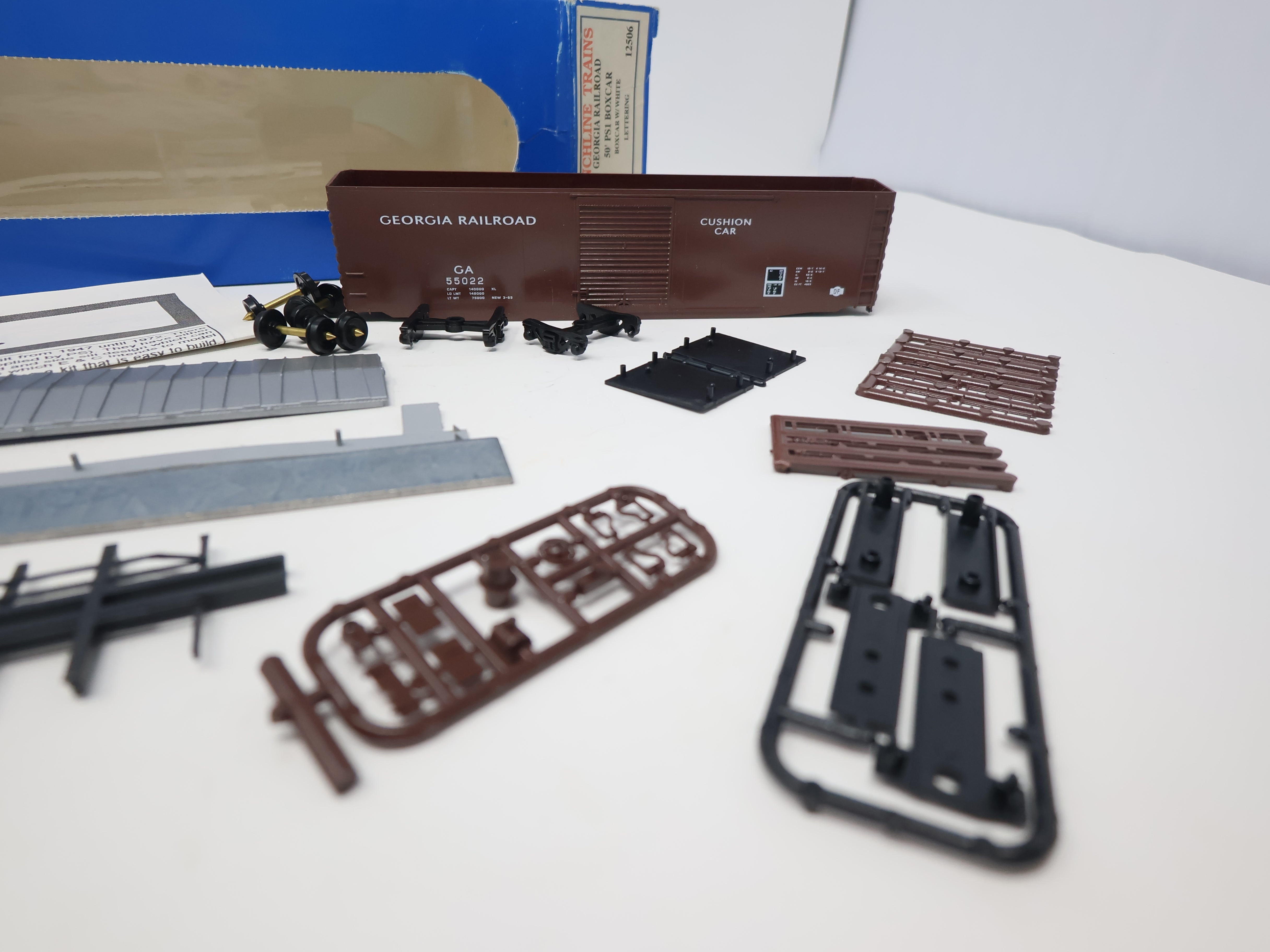USED Branchline HO Scale, 50' PS1 Box Car, Georgia Railroad GA #55022 (KIT)