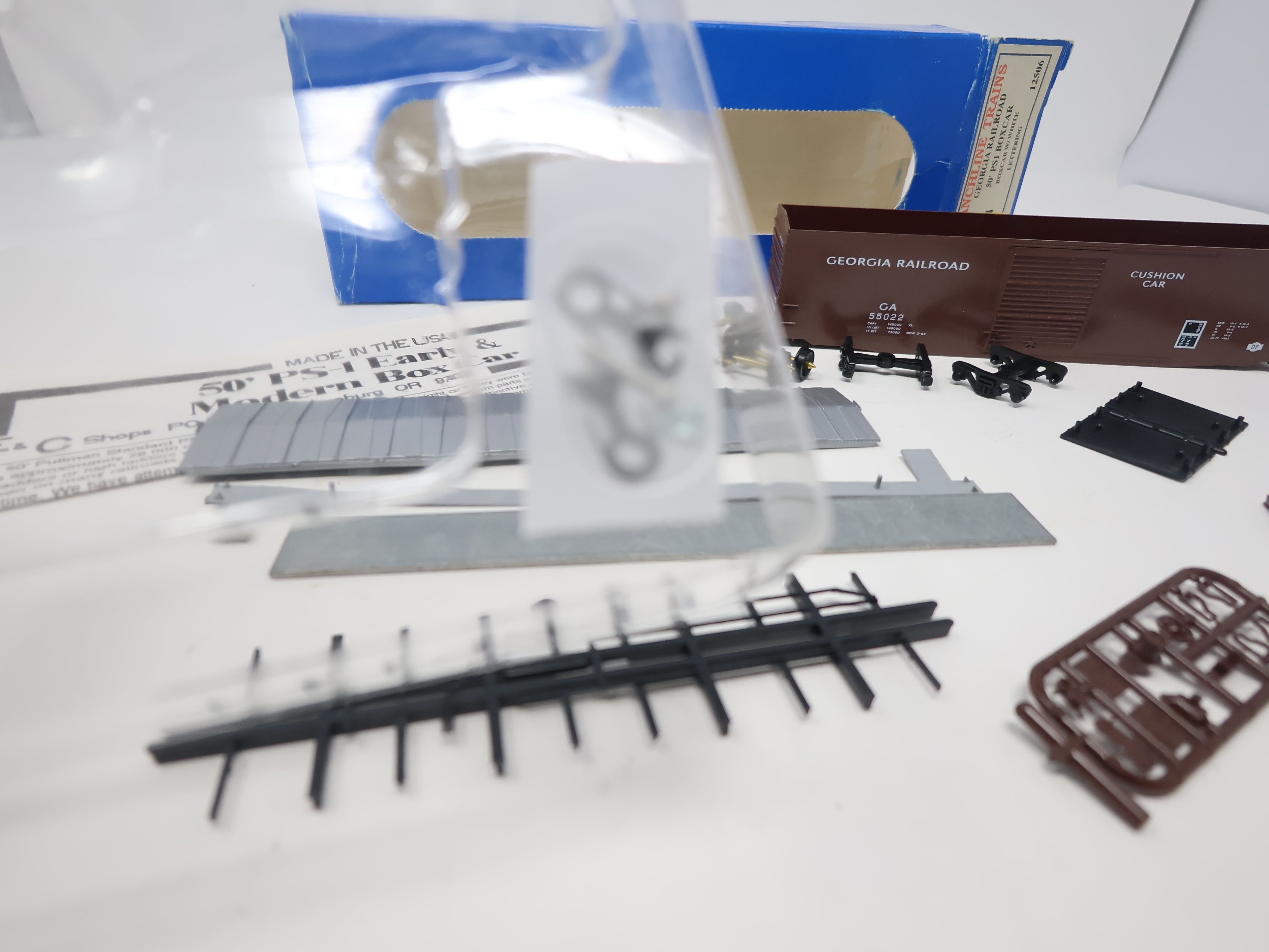 USED Branchline HO Scale, 50' PS1 Box Car, Georgia Railroad GA #55022 (KIT)