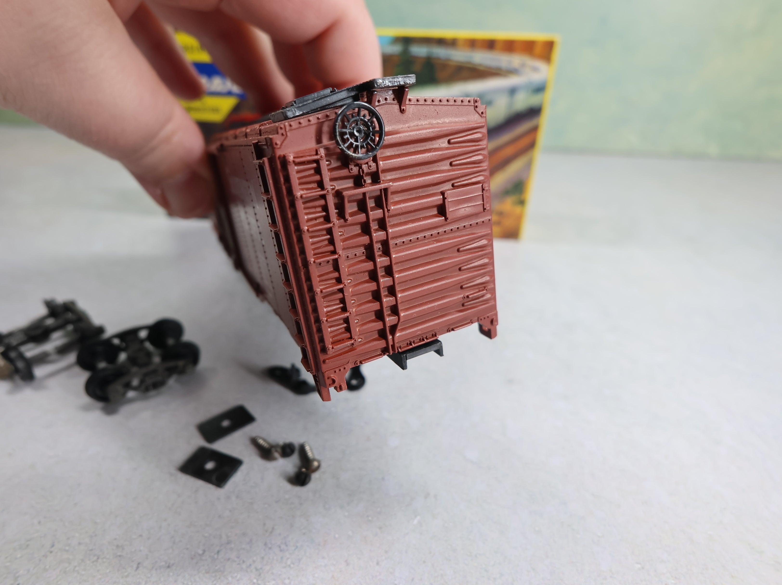 USED Athearn HO Scale 50' DD Box Car Southern Pacific SP #651671 KIT