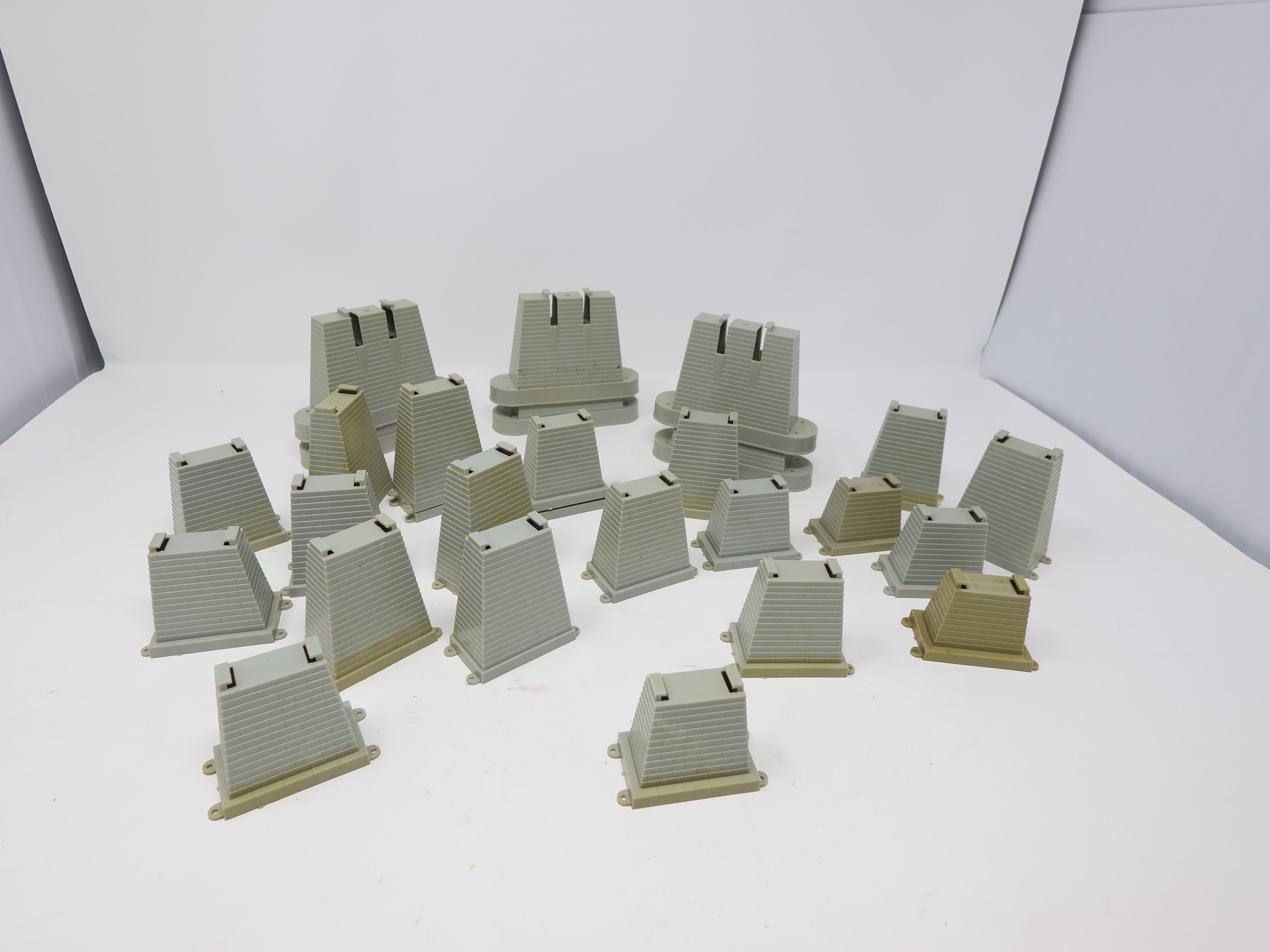 USED HO Scale, Lot of Bridge Piers (25+ Pieces)