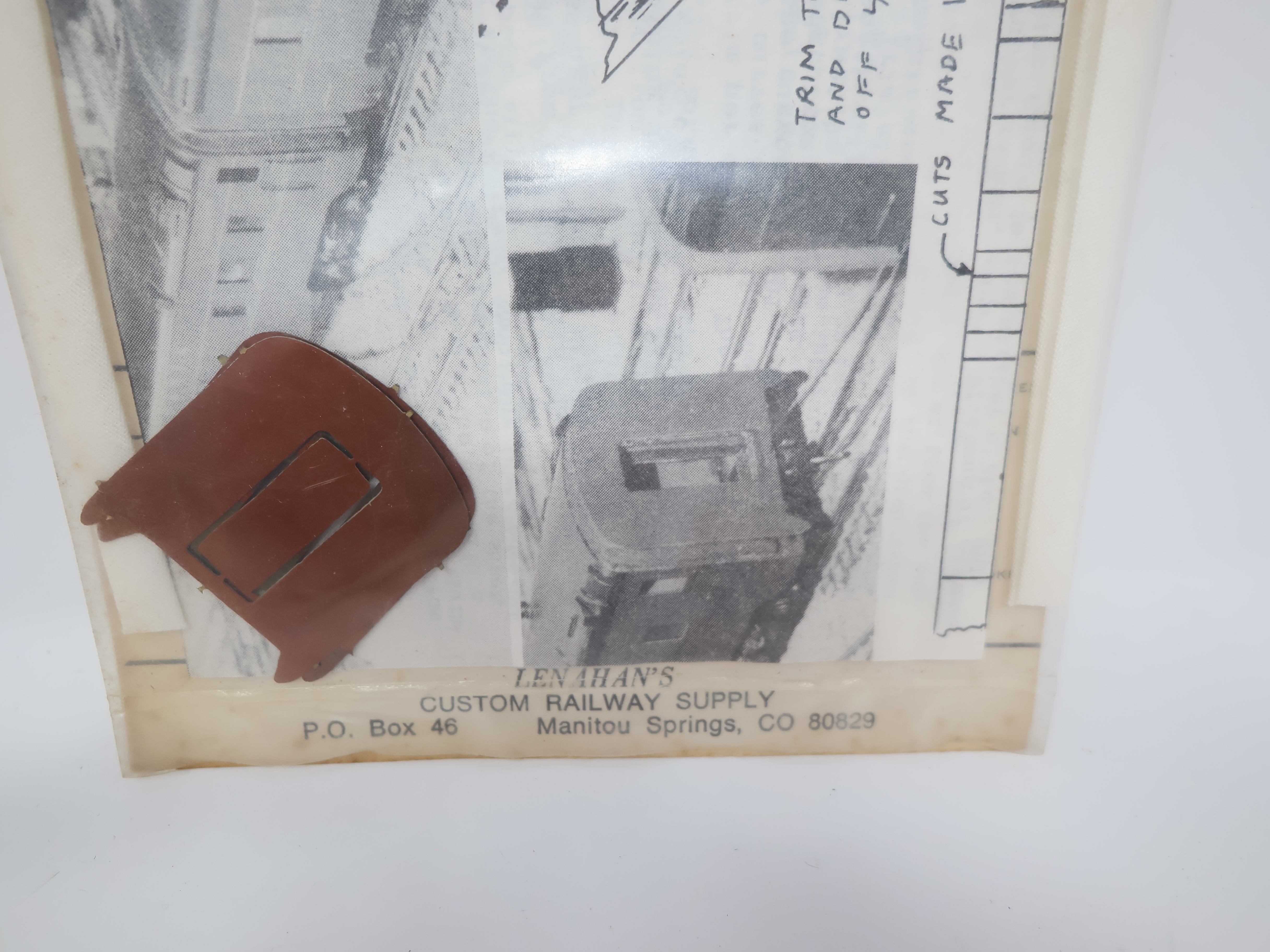 USED Lenahan's Custom Railway Supply 1056 HO Scale, Brass Diaphragms (sealed)