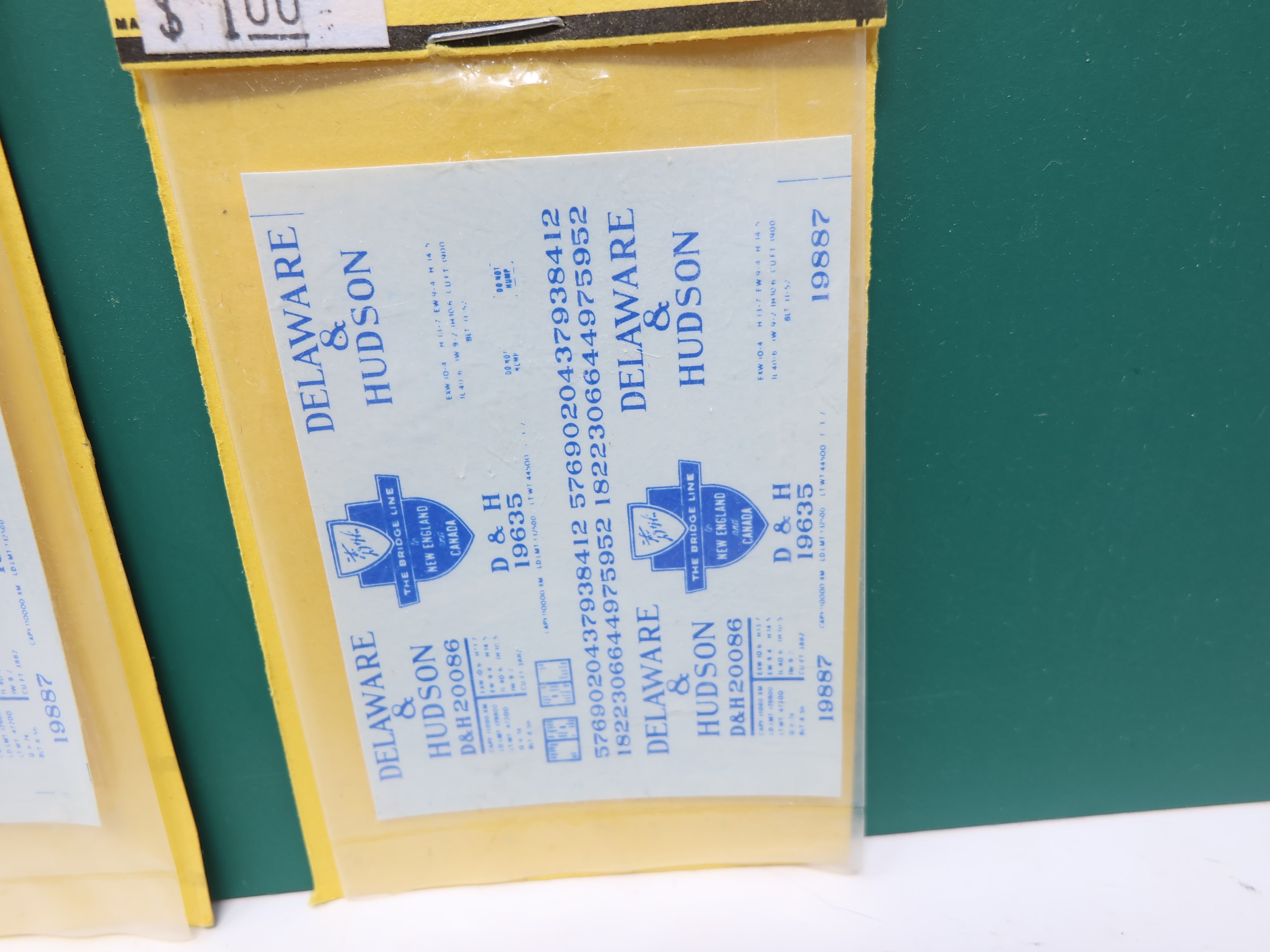 USED Northeast Decals N Scale, Lot of 2 packs of D&H Box Car Decals