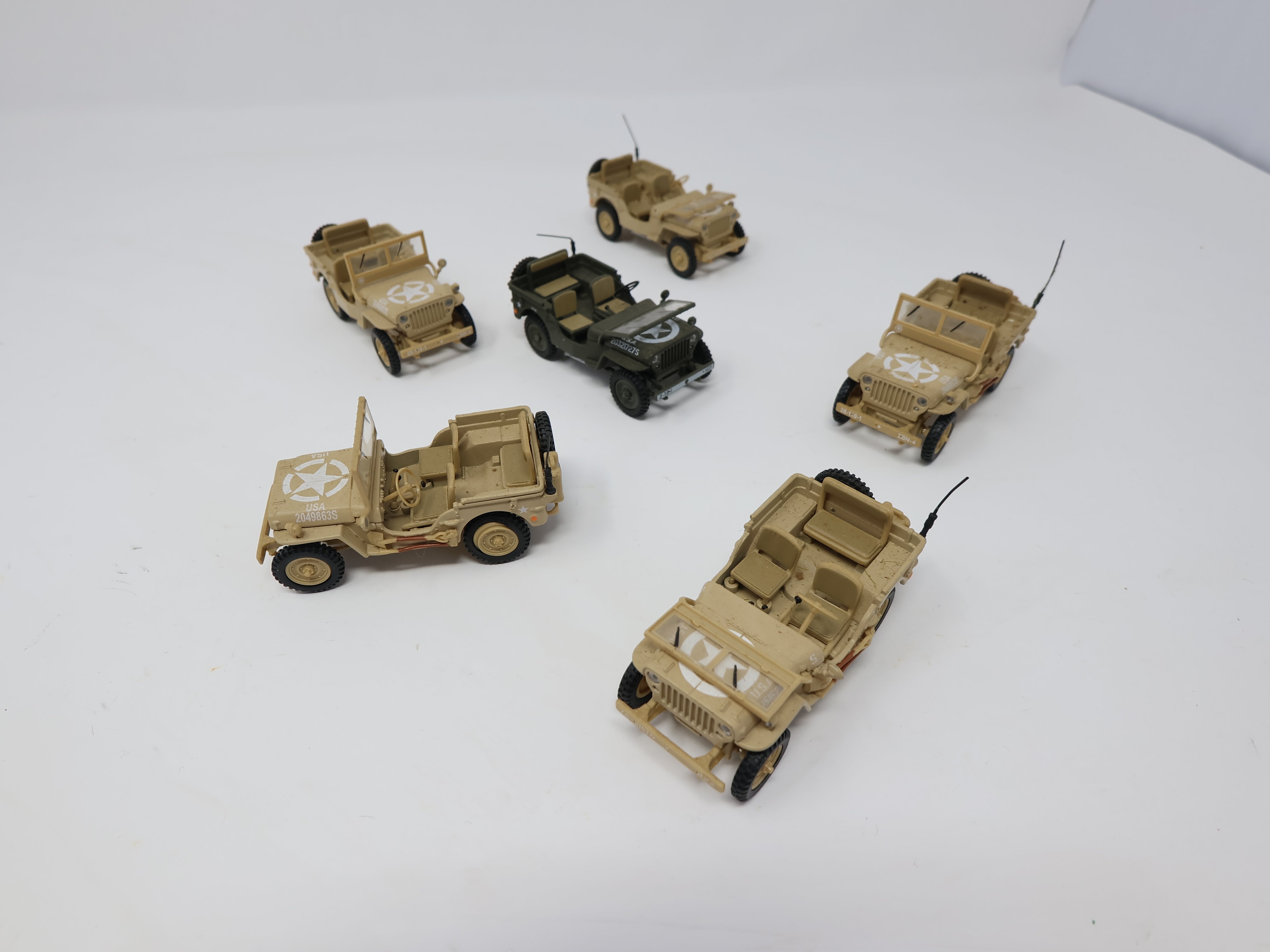 USED , Lot of 6 Army Vehicles